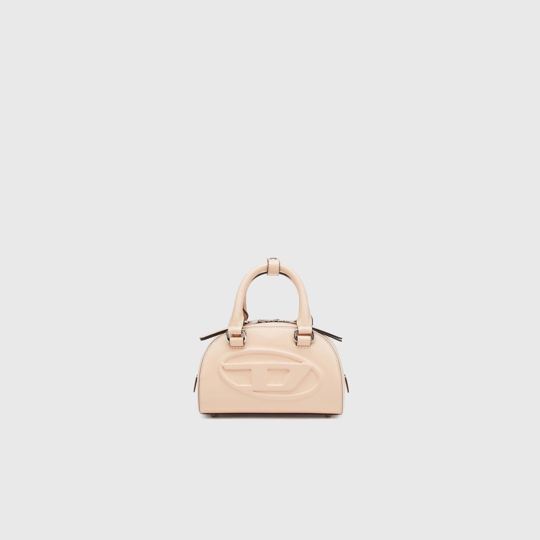 Diesel - 1DR Dome-Leather Small bowling bag - Crossbody Bags - Woman - Pink