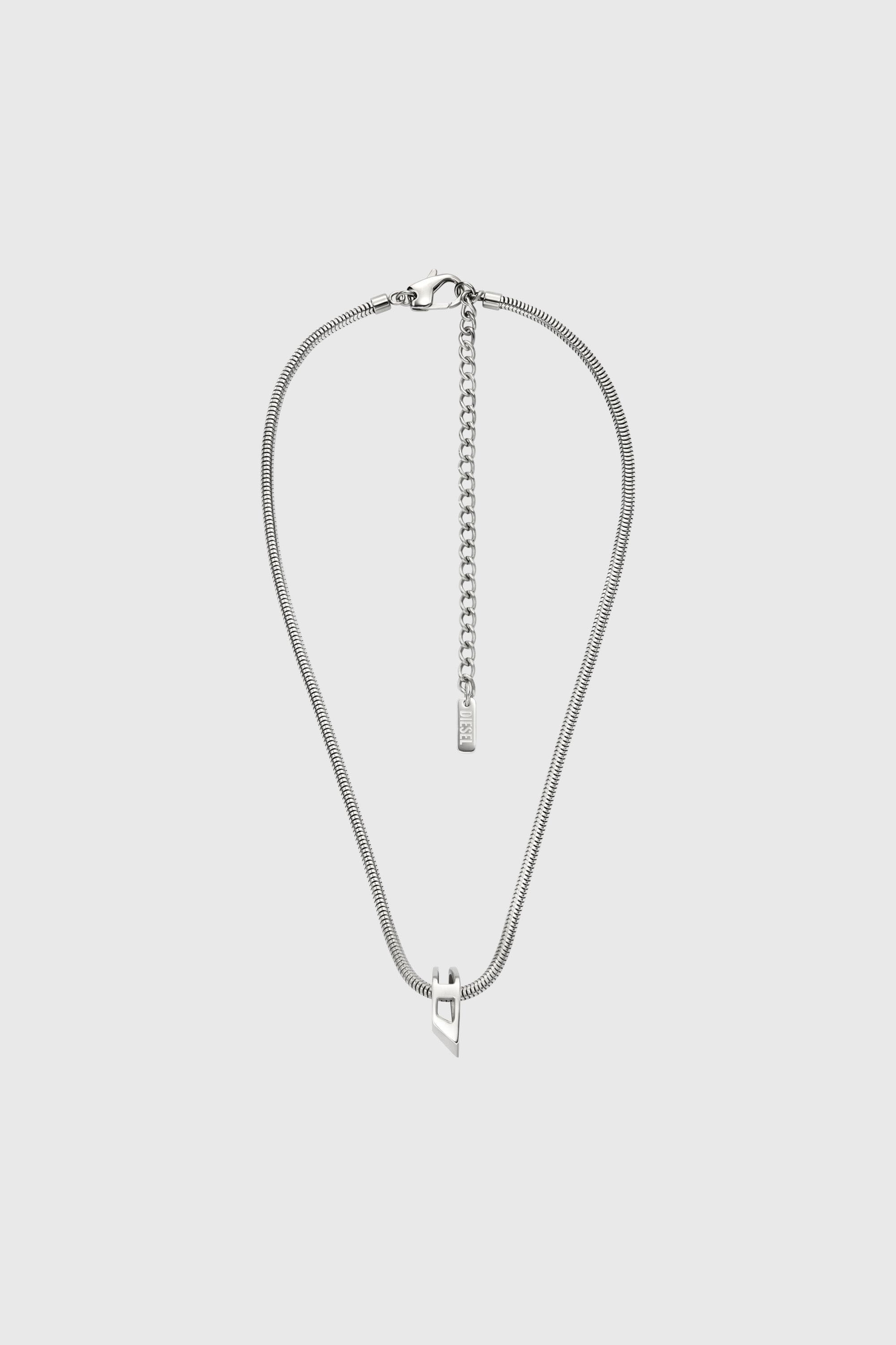 Diesel - Stainless Steel Chain Necklace - Necklaces - Unisex - Silver