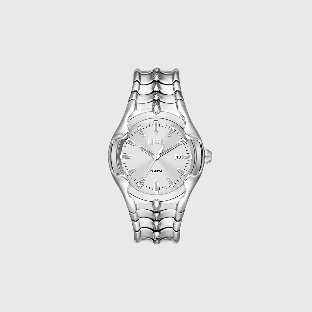 Diesel - Vert Three-Hand Date Stainless Steel Watch - Timeframes - Man - Silver