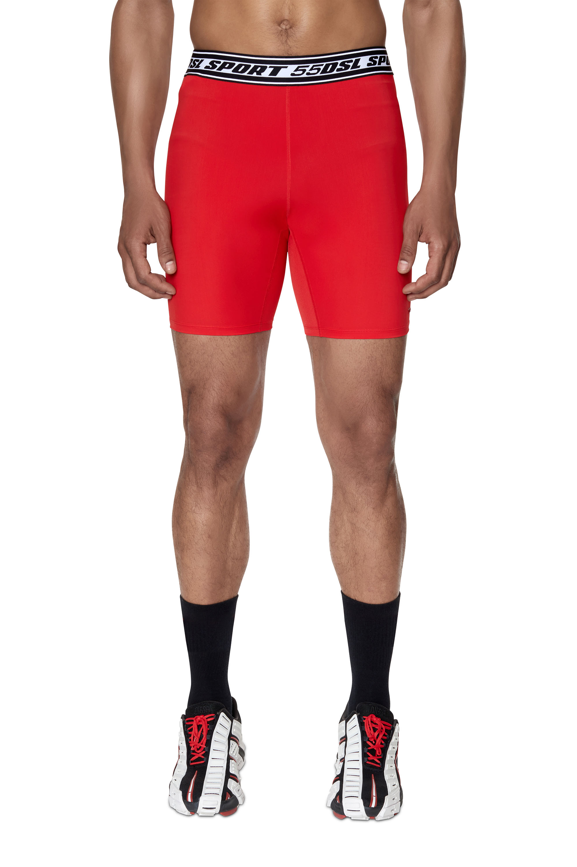 Diesel - Shorts stile ciclista - Shorts - Uomo - Rosso