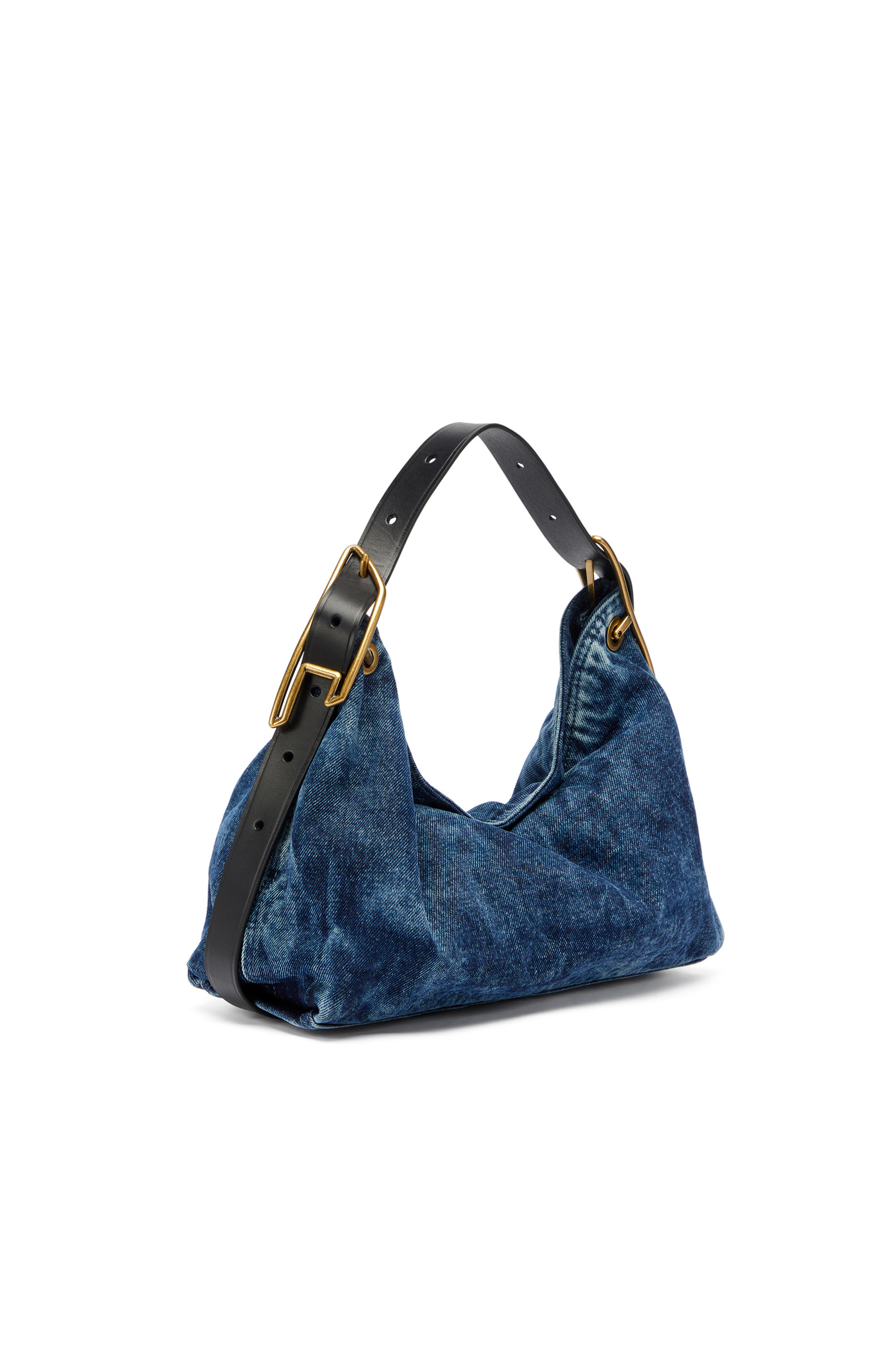 Diesel - D-LINE HOBO S, Woman's D-Line-Denim shoulder bag in Medium blue - 1