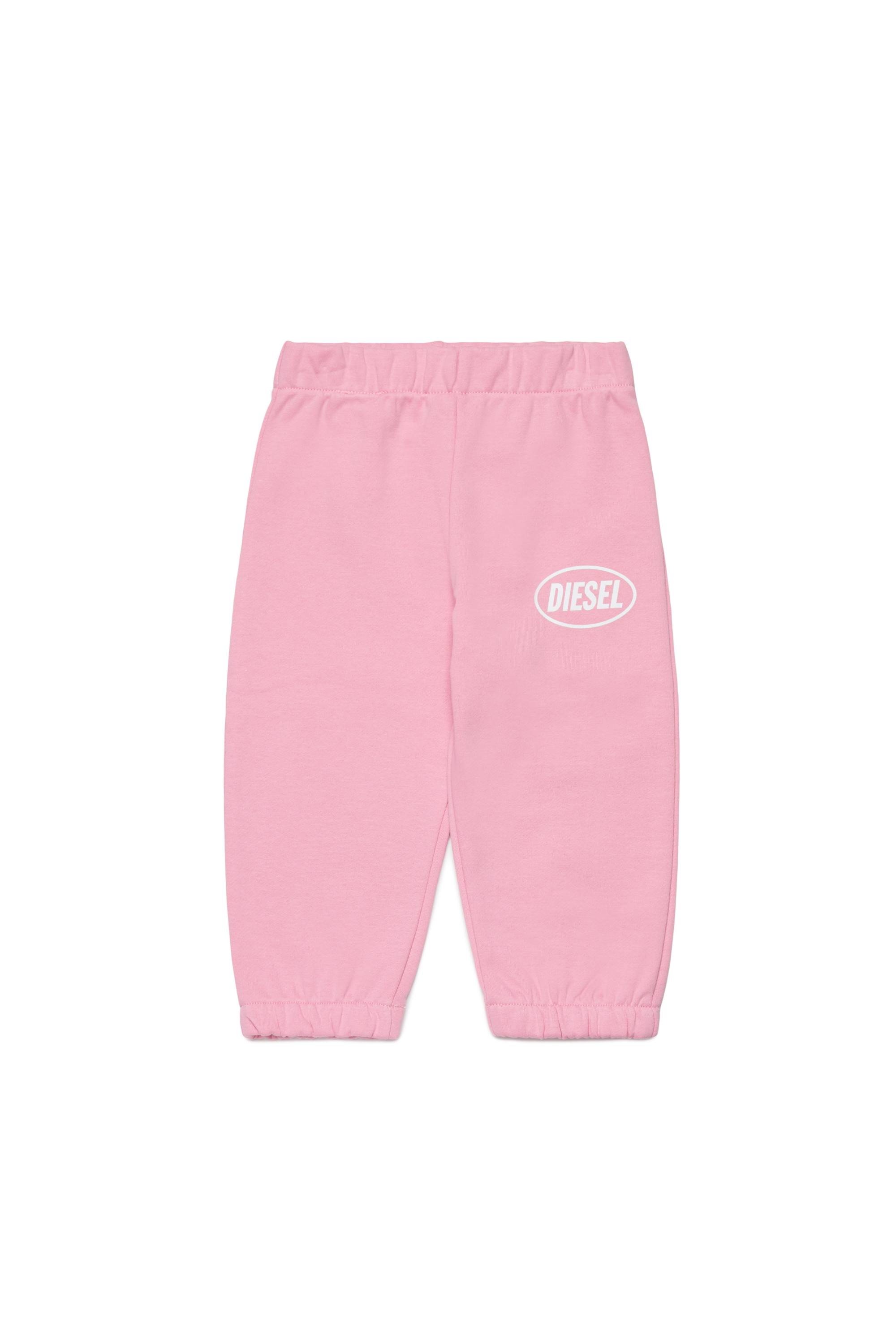Diesel Unisex Pink - Sweat Pants With Logo Print - Pants Size 18-24 Kids