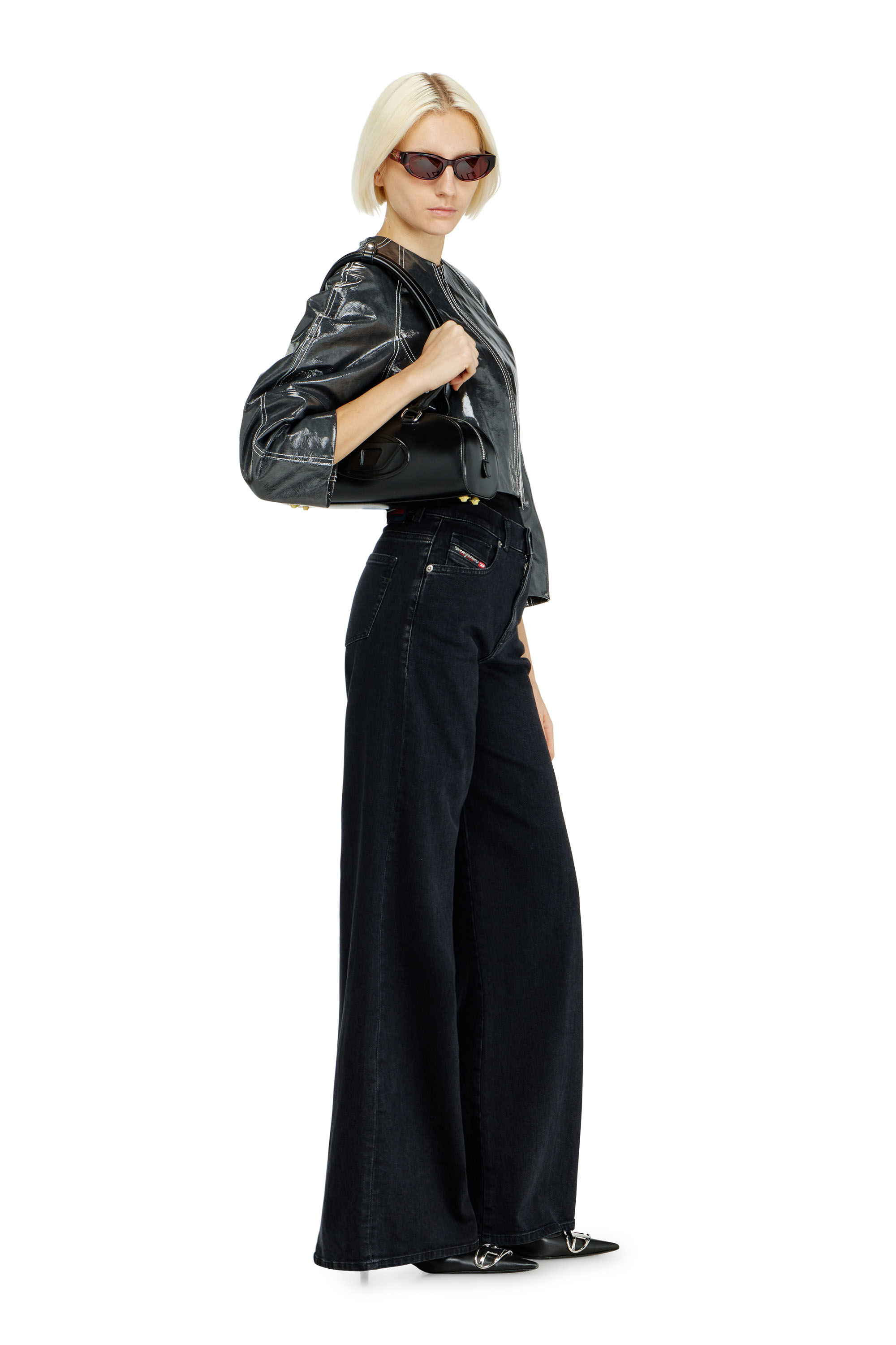 Diesel - Woman's Flare Jeans 1978 D-Akemi 09N89, Black/Dark grey - 2