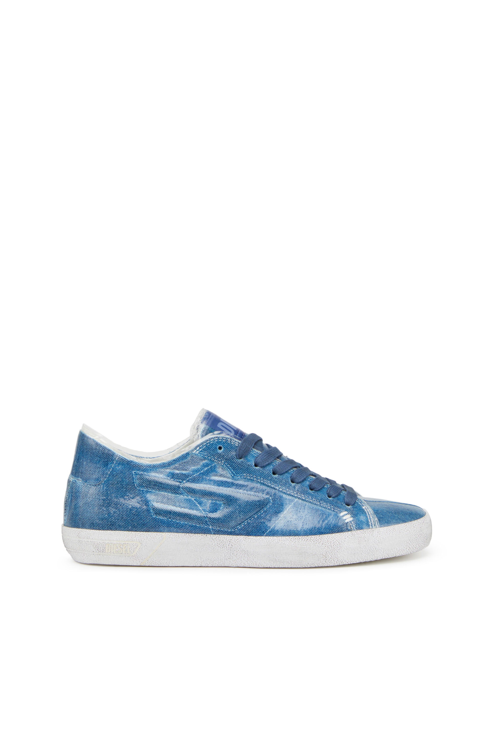 Diesel - S-Leroji Low - Sneakers en toile avec superposition en TPU - Baskets - Homme - Bleu