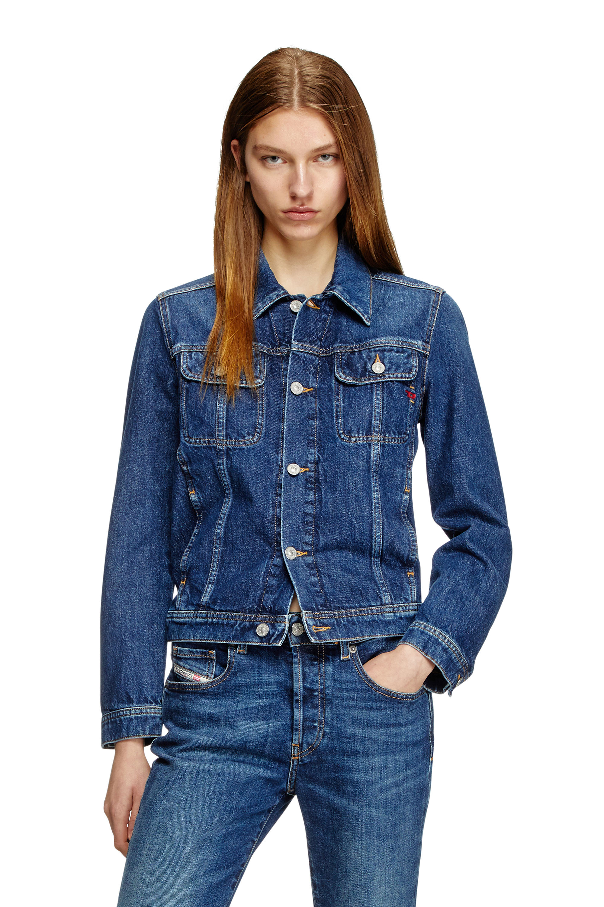 Trucker jacket in denim - Denim Jackets