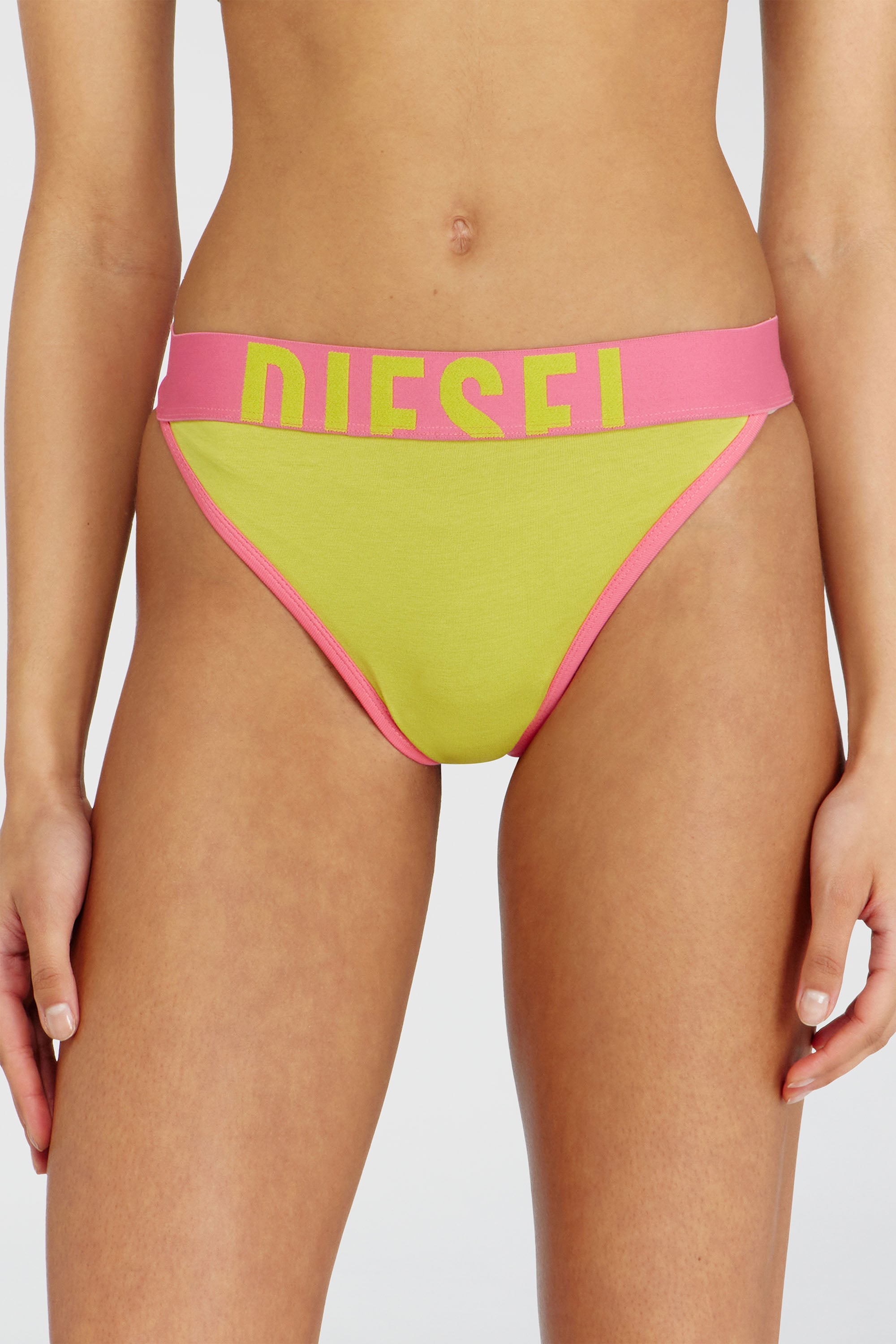 Diesel - Three-pack stretch cotton multicolour thongs - Strings - Woman - Multicolor