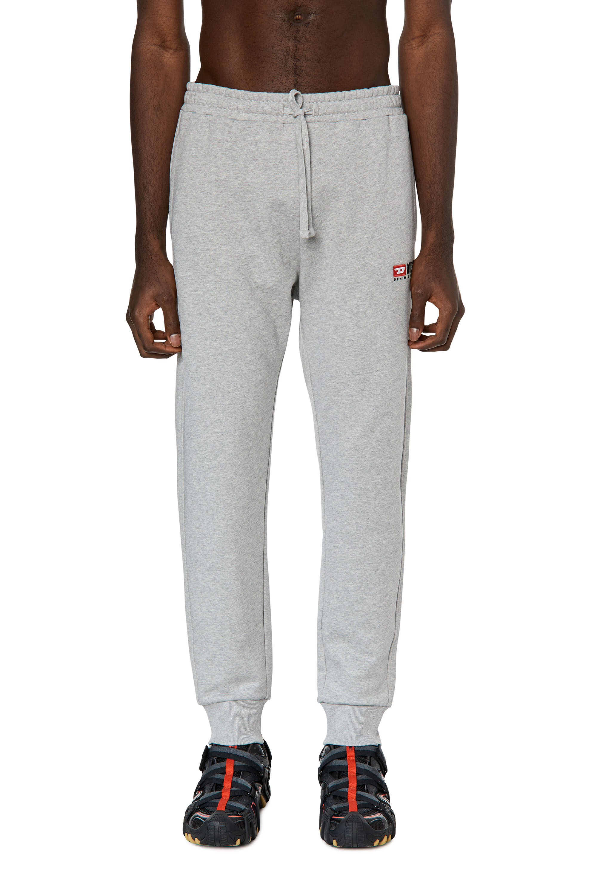 Diesel - Track pants with embroidered logo - Pants - Man - Grey