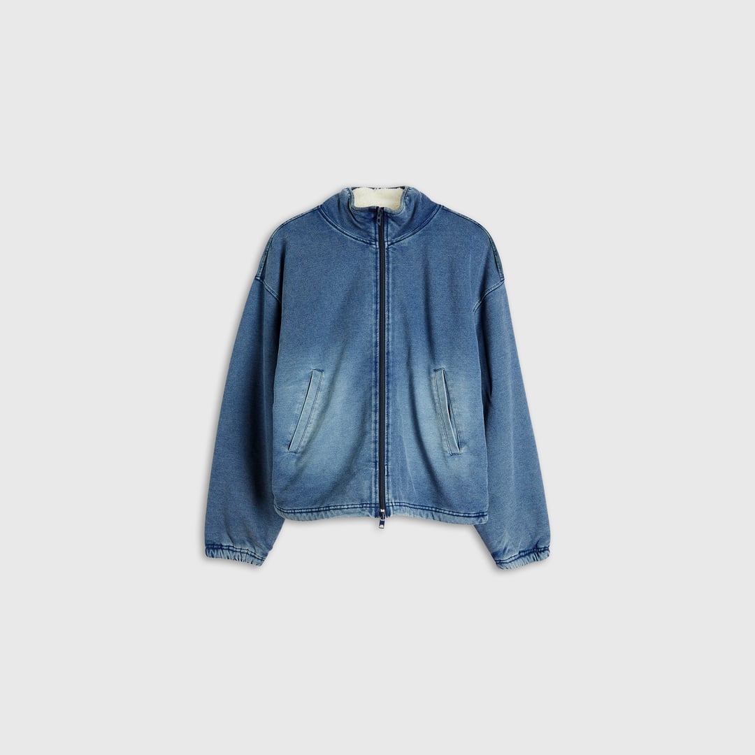 Diesel - Veste sweat effet denim - Vestes - Femme - Bleu