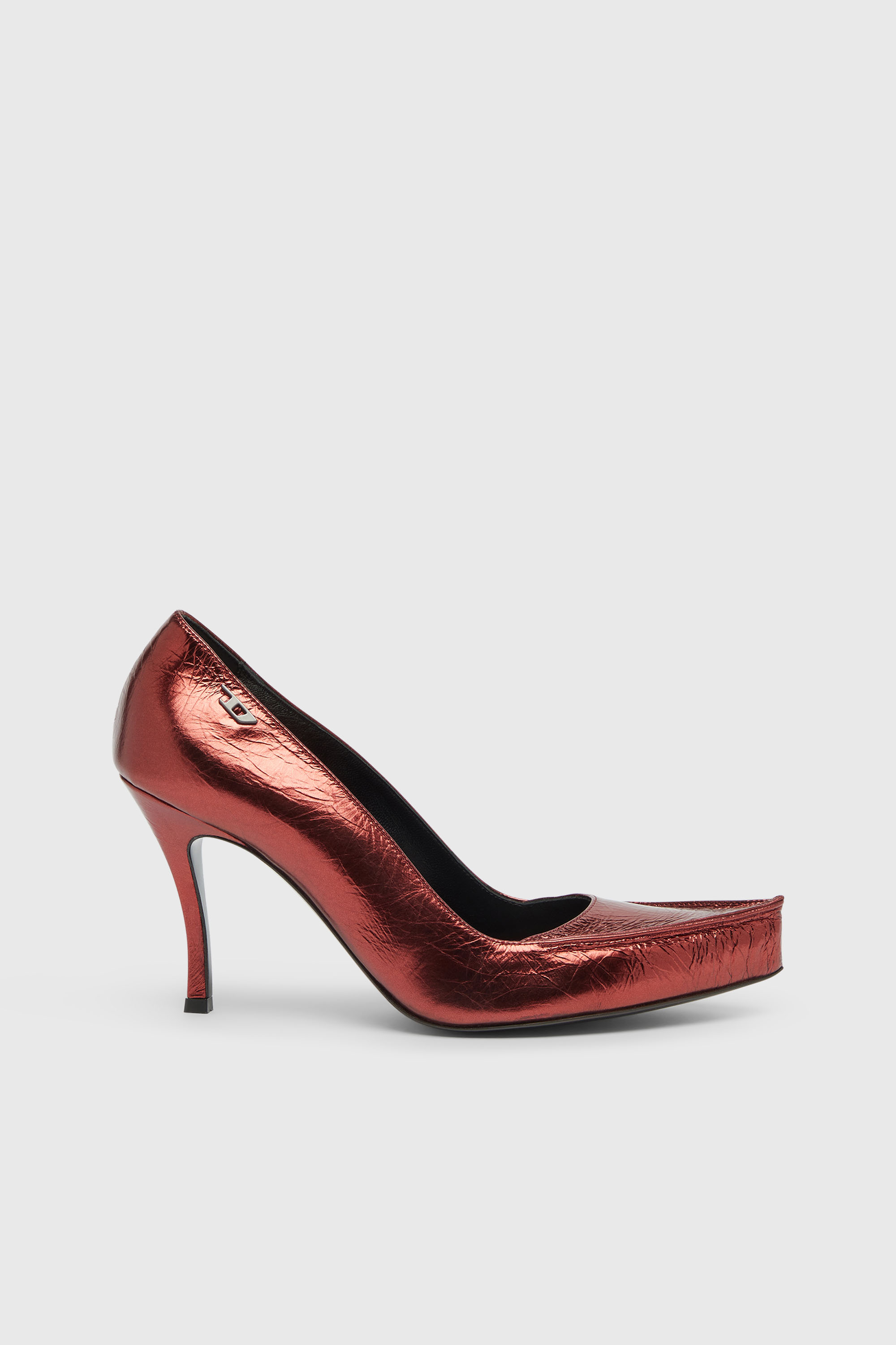 Diesel - D-Lucette-Pumps in mirror leather - Heels - Woman - Red