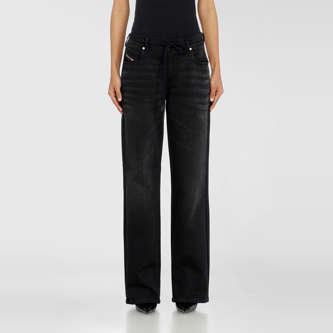 Diesel Women's Black Regular Regular Waist 2071 D-Meel Joggjeans, /Dark Grey, Zip Fly Size 25 - Image 1