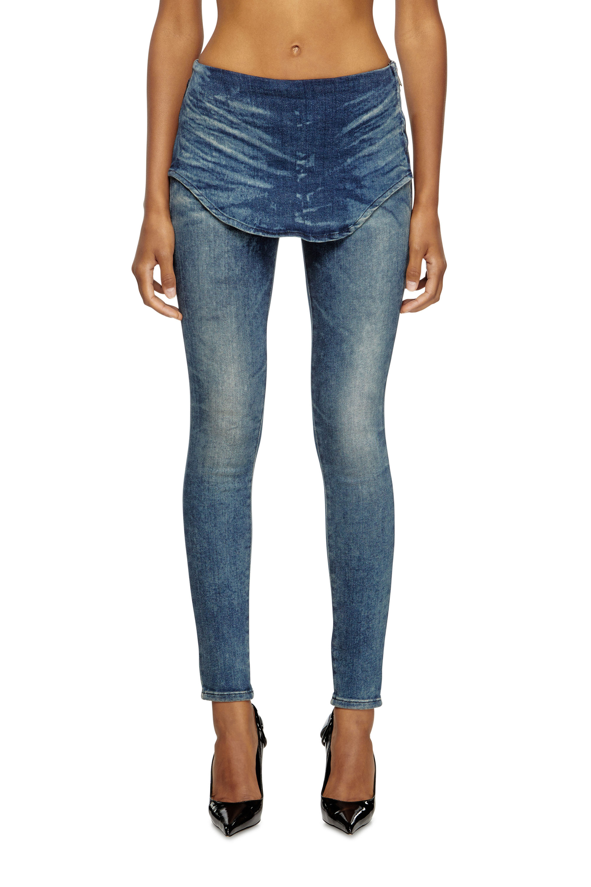 Diesel Kvinno Blå - Slim Jeans - D-Gnol - Jeans - Woman Storlek 26