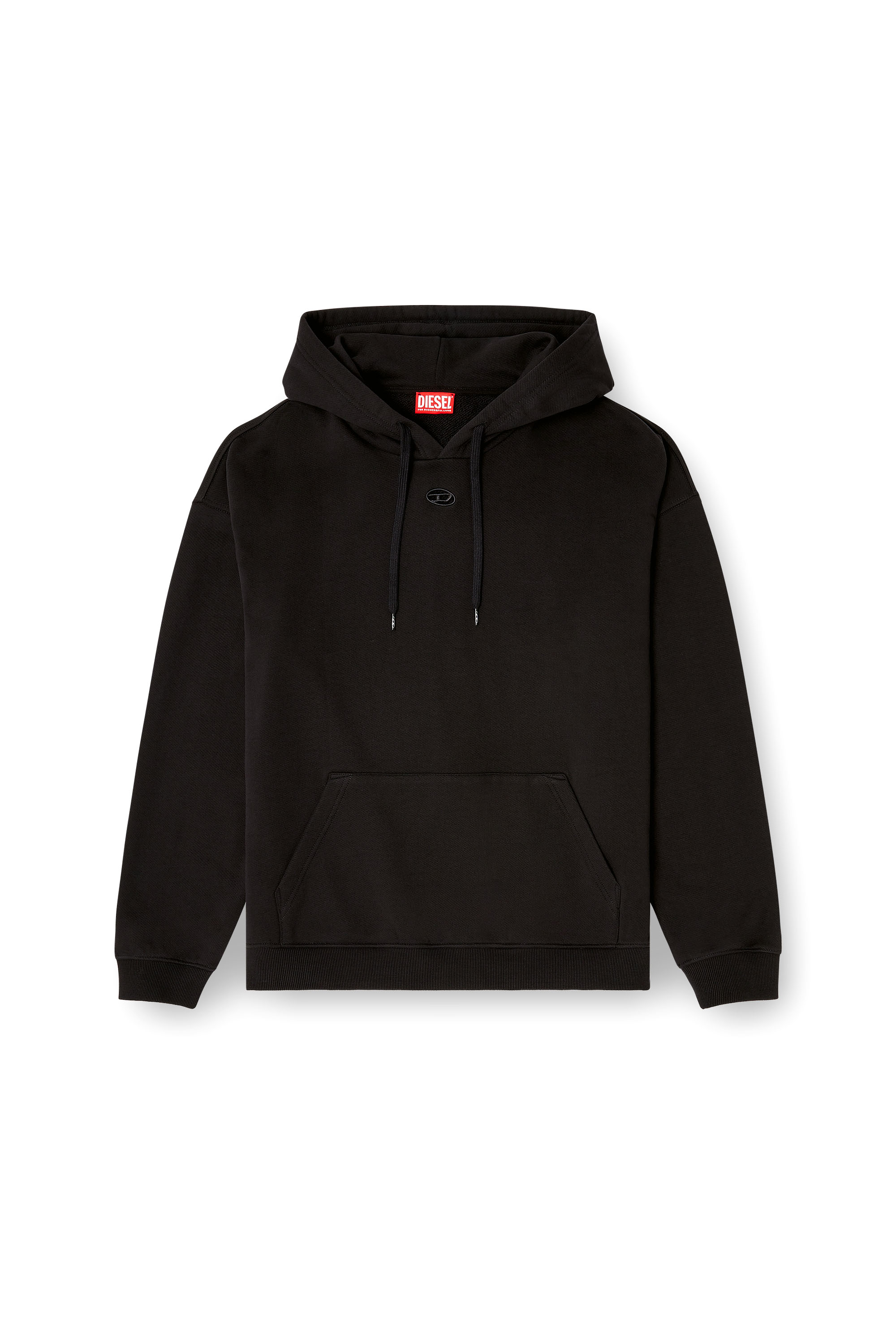 Diesel - S-BOXT-HOOD-DCO, Man's Relaxed fit hoodie with kangaroo pocket in Black - 3