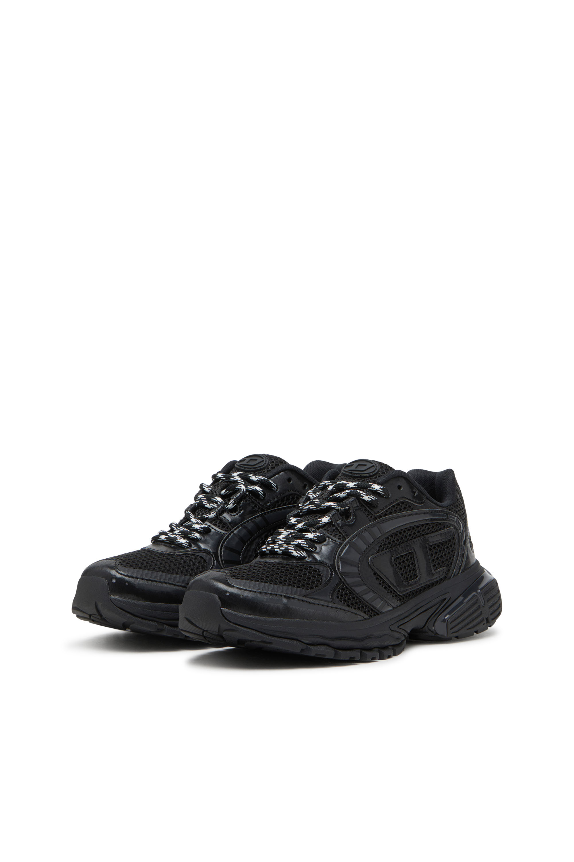 Diesel - S-PRO-V-DENSE LOW, Man's S-Pro-V-Dense-Mesh sneakers with Oval D logo in Black - 10