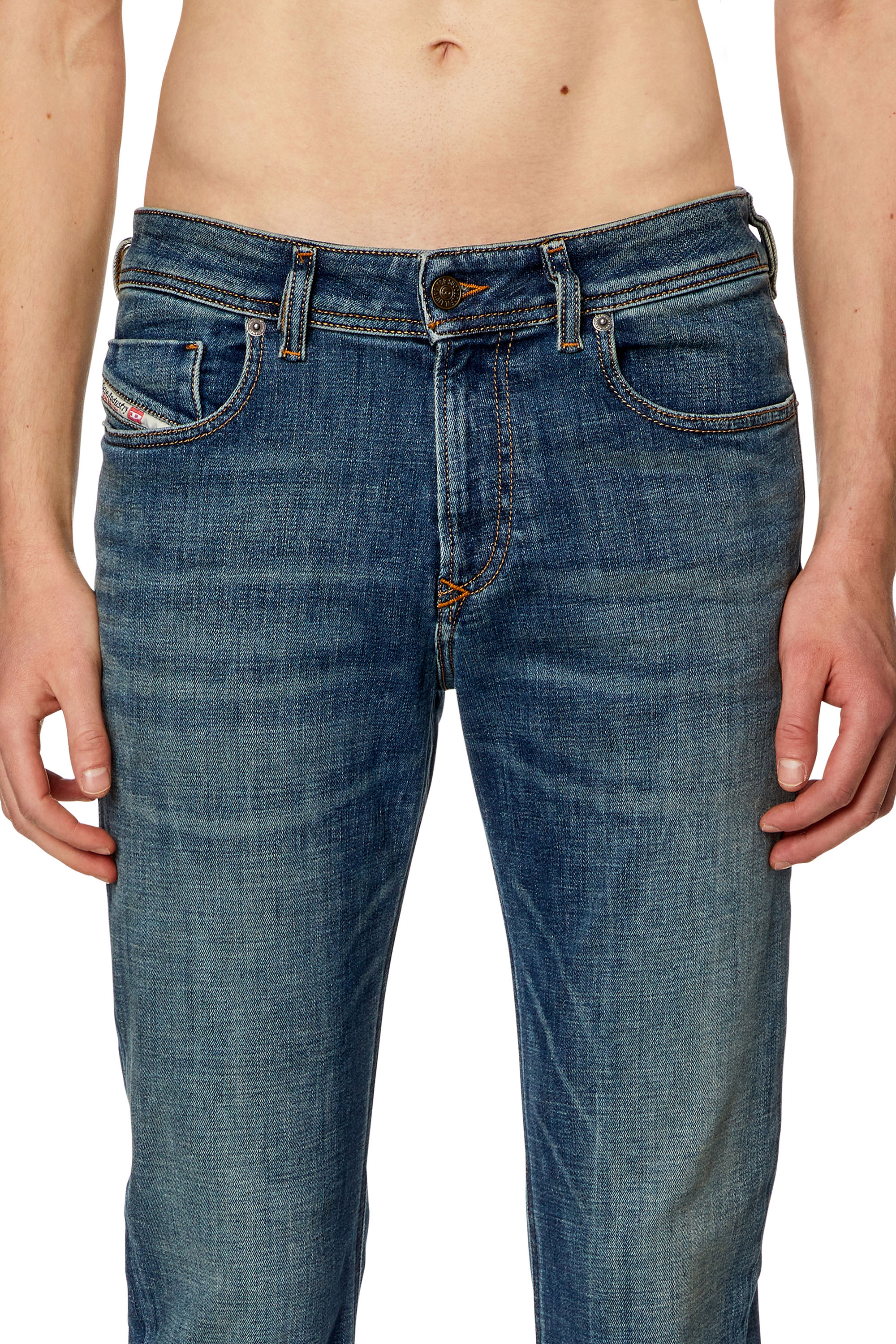 Diesel - Man's Skinny Jeans 1979 Sleenker 09H67, Dark Blue - 4