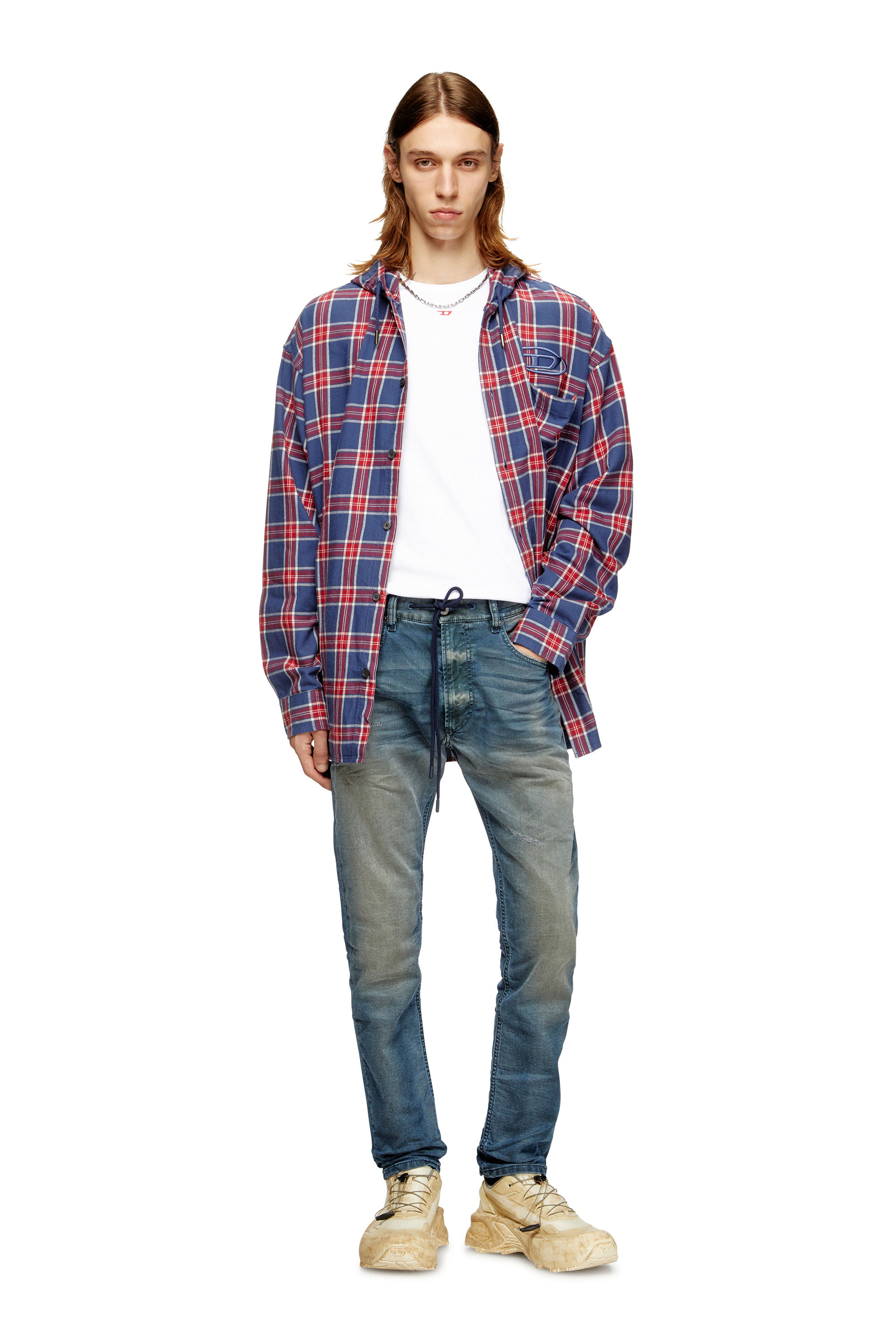 Diesel - Man's Regular 2032 D-Krooley Joggjeans® 068SC, Dark Blue - 2