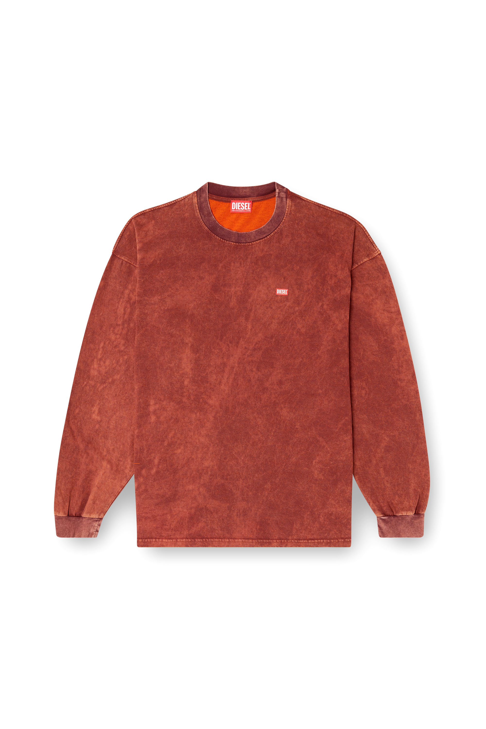 Diesel - T-BOXT-LS-T3, Man's Cotton long sleeve T-shirt in Brown - 3