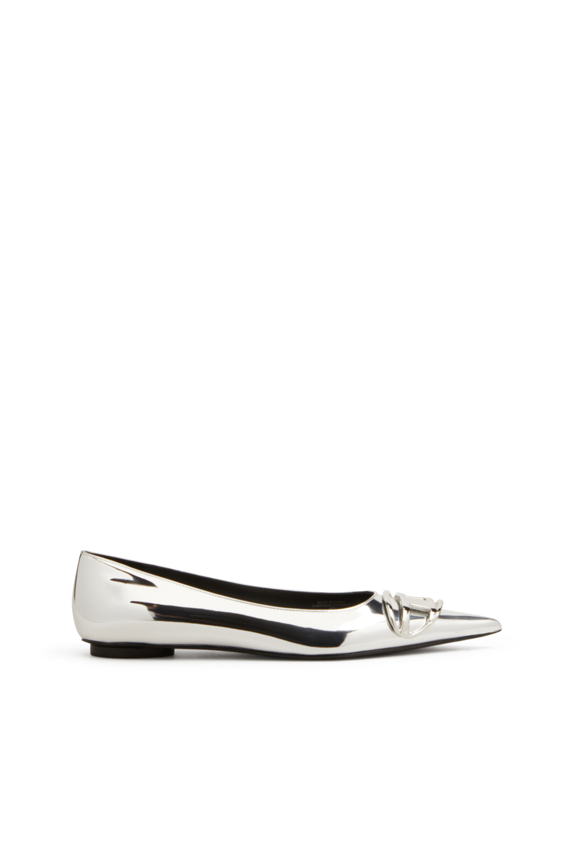 Diesel - D-Venus-Ballerina flats with mirror finish - Flats - Woman - Silver