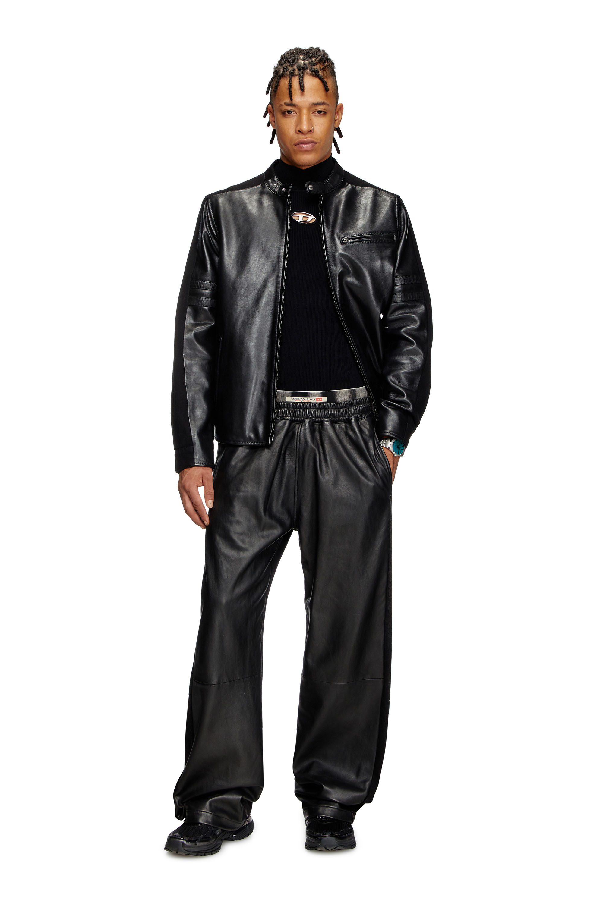 Diesel - S-PRO-V-DENSE LOW, Man's S-Pro-V-Dense-Mesh sneakers with Oval D logo in Black - 8