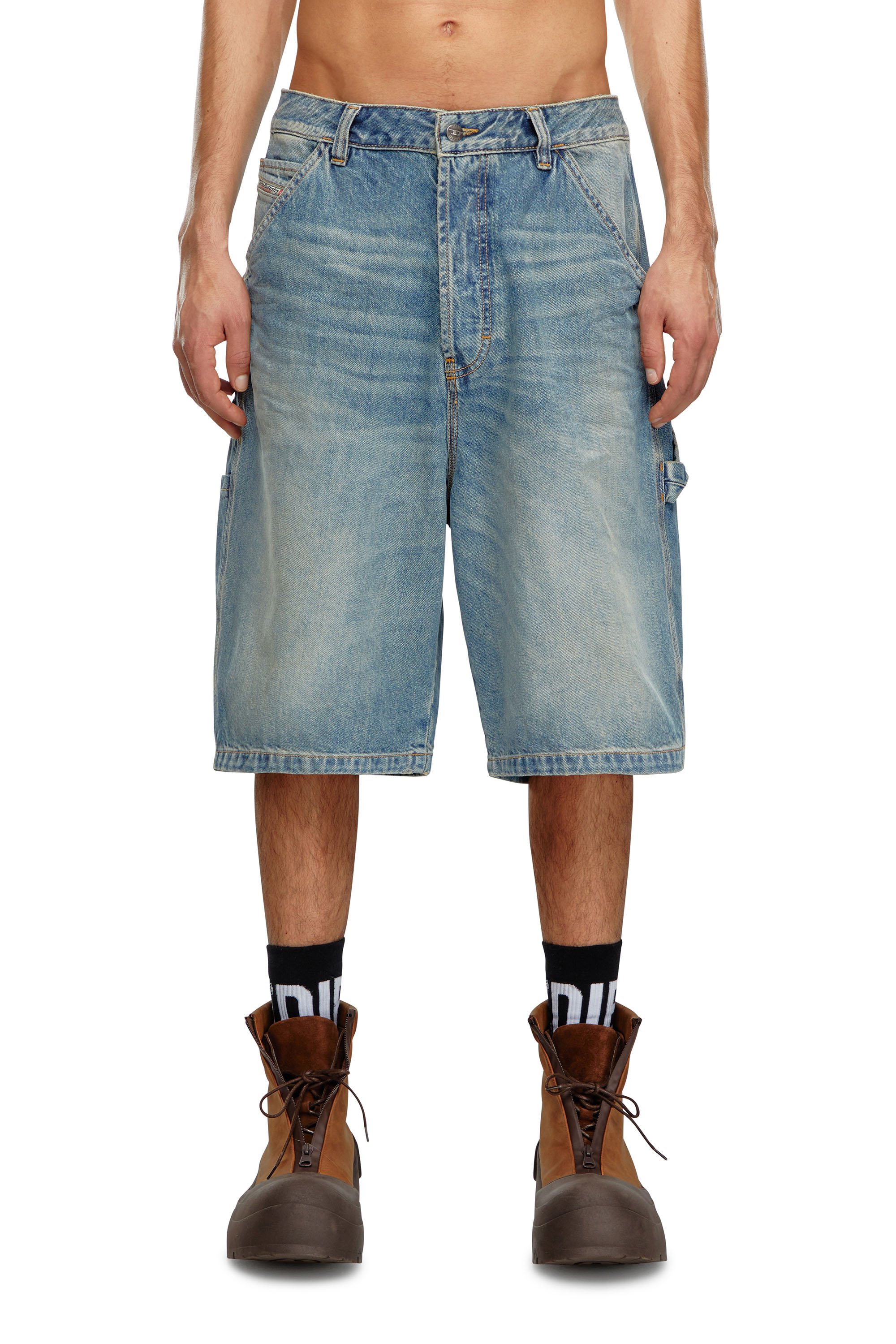 Diesel - Pantalones cortos utility en denim - Shorts - Hombre - Azul marino