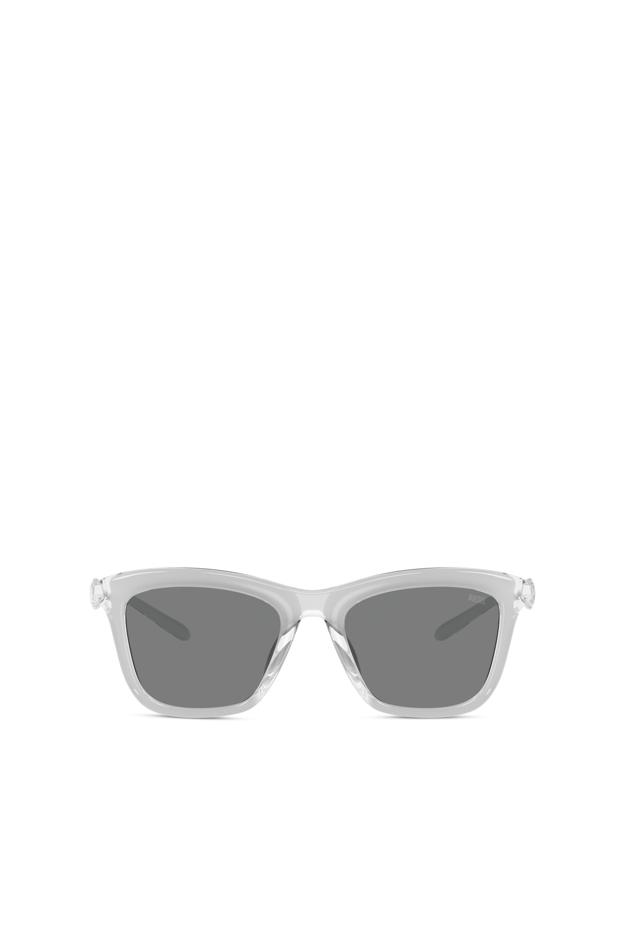 Diesel Unisex Grey - Square Sunglasses - Sunglasses Size 53