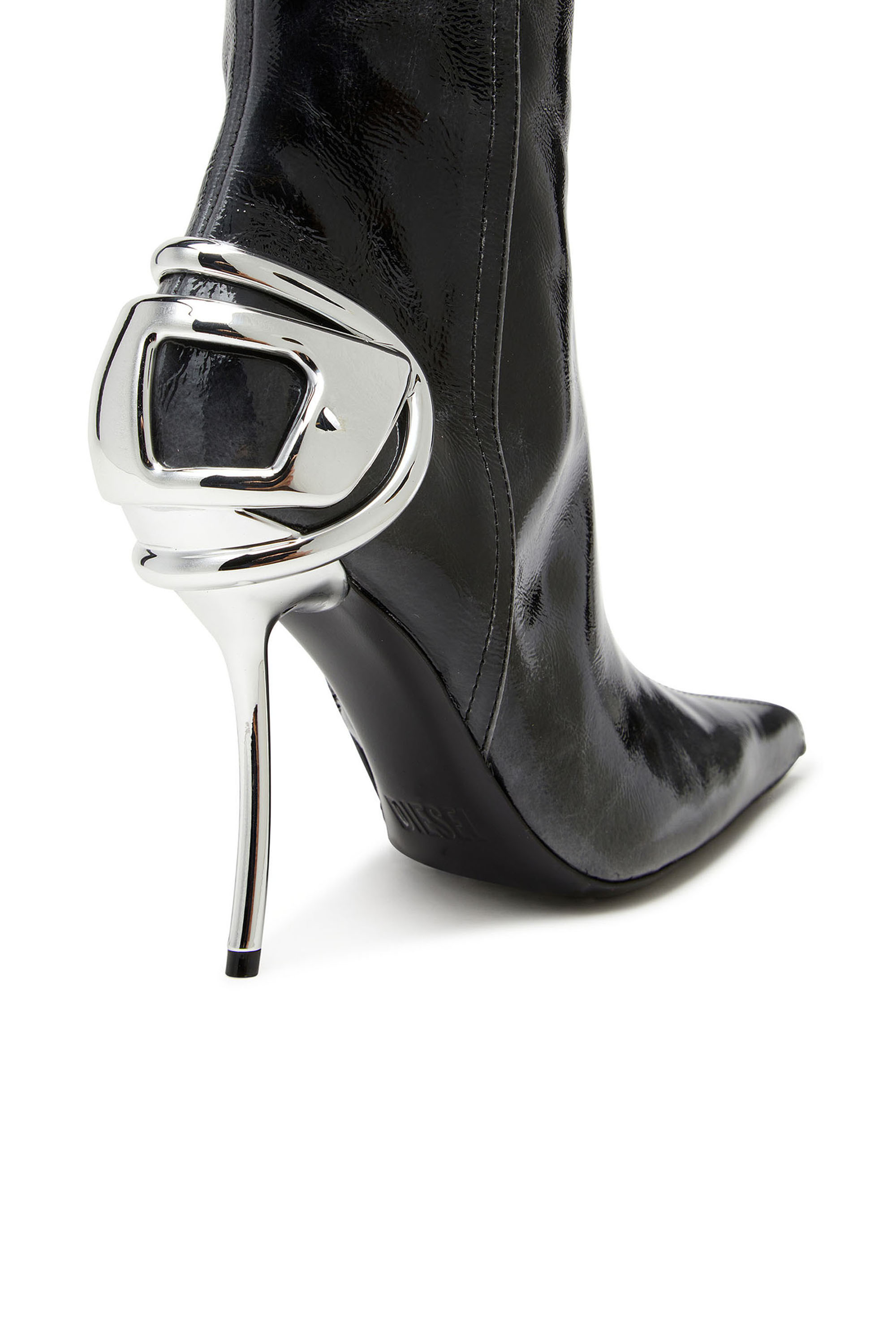 Diesel - D-TEN&HALF HB, Woman's D-Ten&Half - Knee-high leather boots in Black - 4