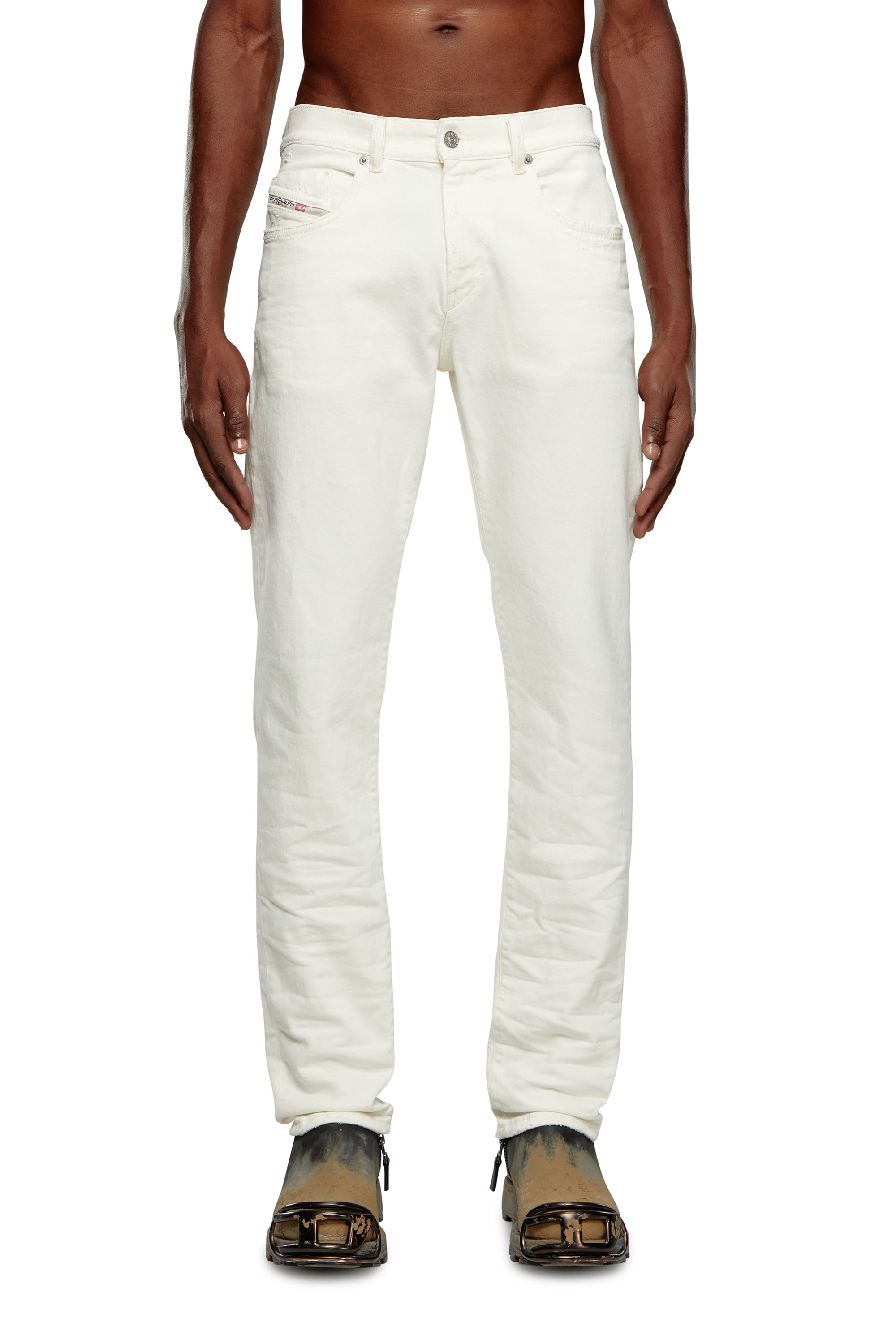 Diesel - Slim Jeans - 2019 D-Strukt - Jeans - Man - White