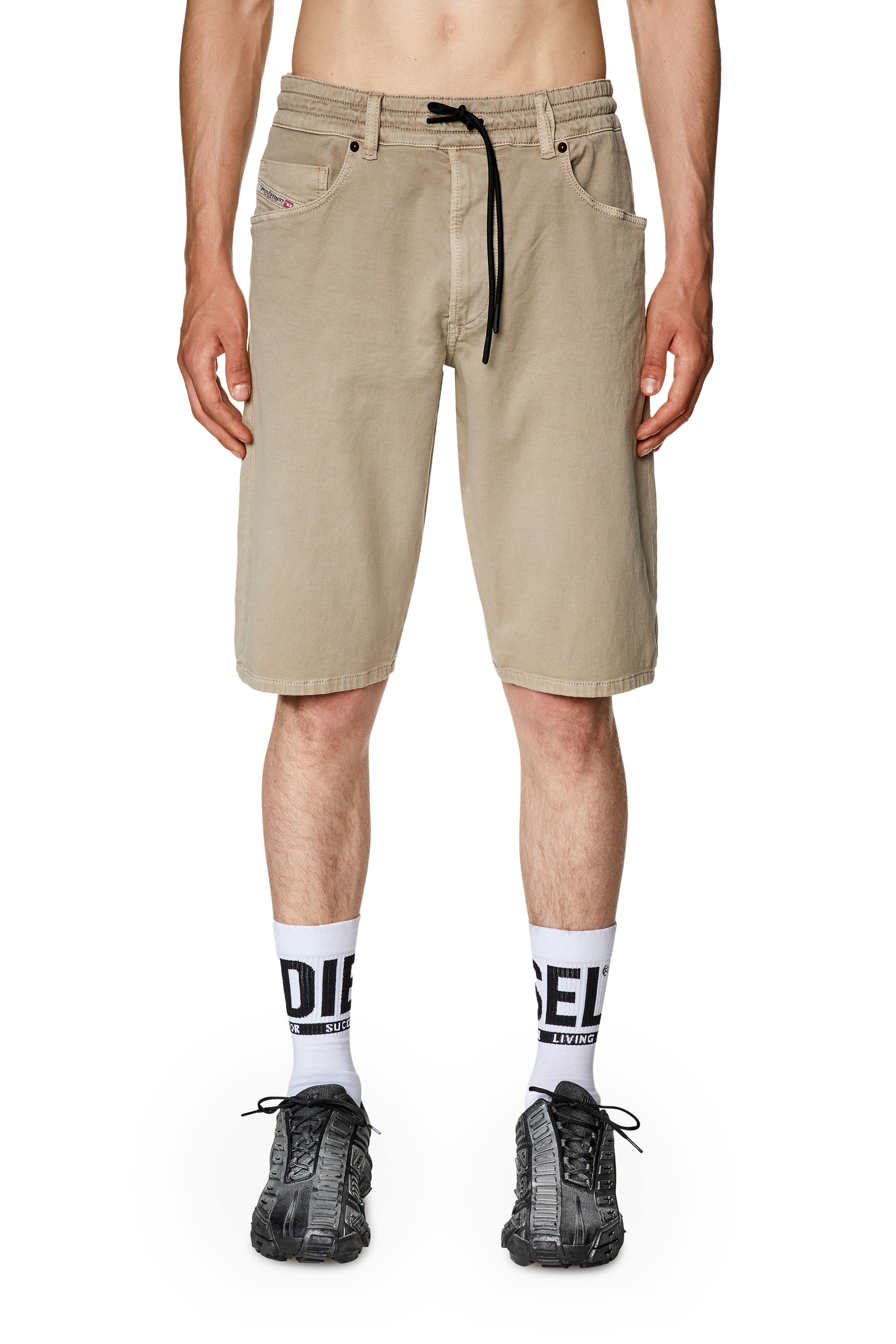 Diesel - Chino shorts in Jogg Jeans - Shorts - Man - Grey