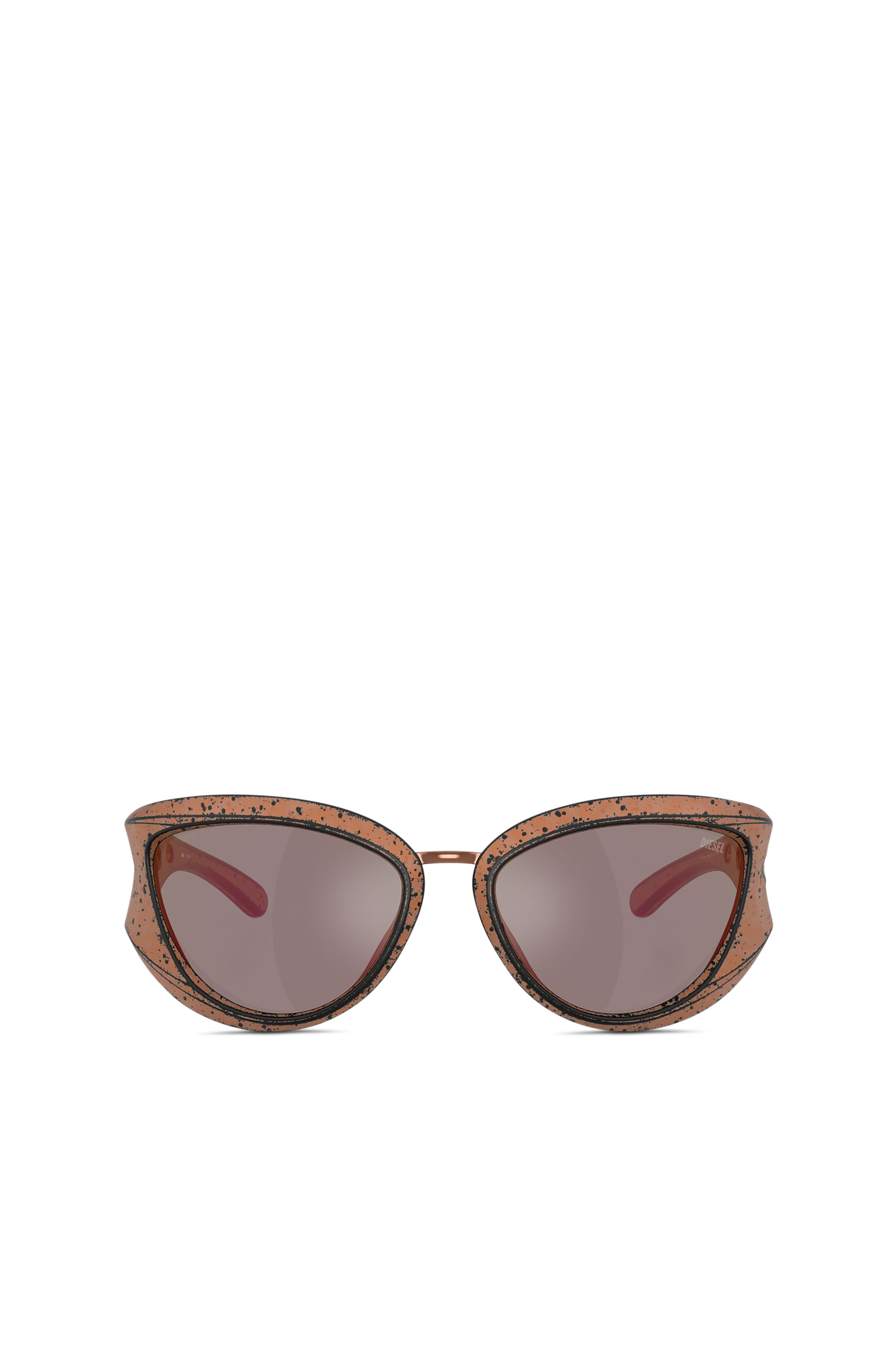 Diesel Unisex Brown - Cat-Eye Style Sunglasses - Sunglasses Size 61