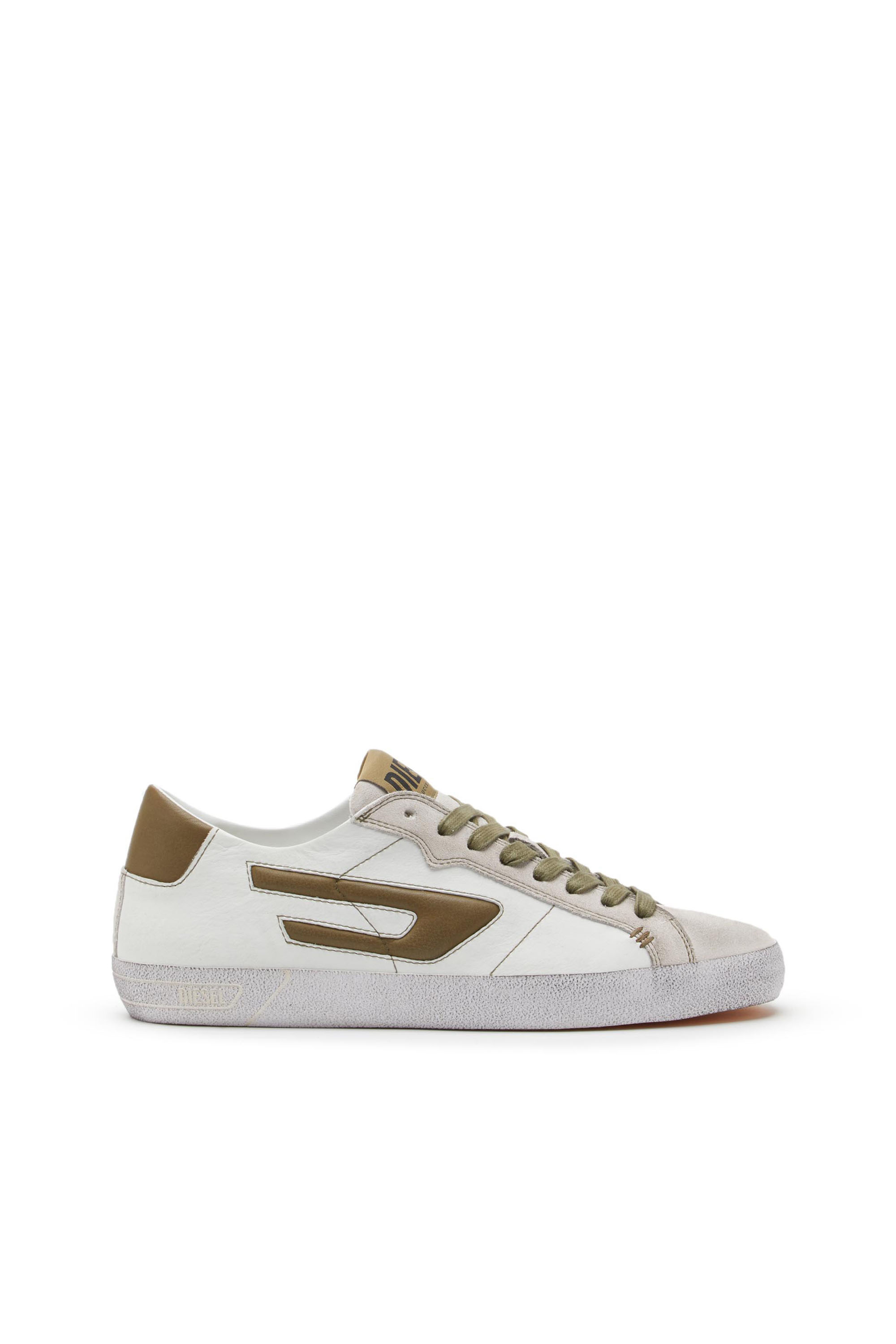 Diesel Low-top Leather Sneakers With D Logo