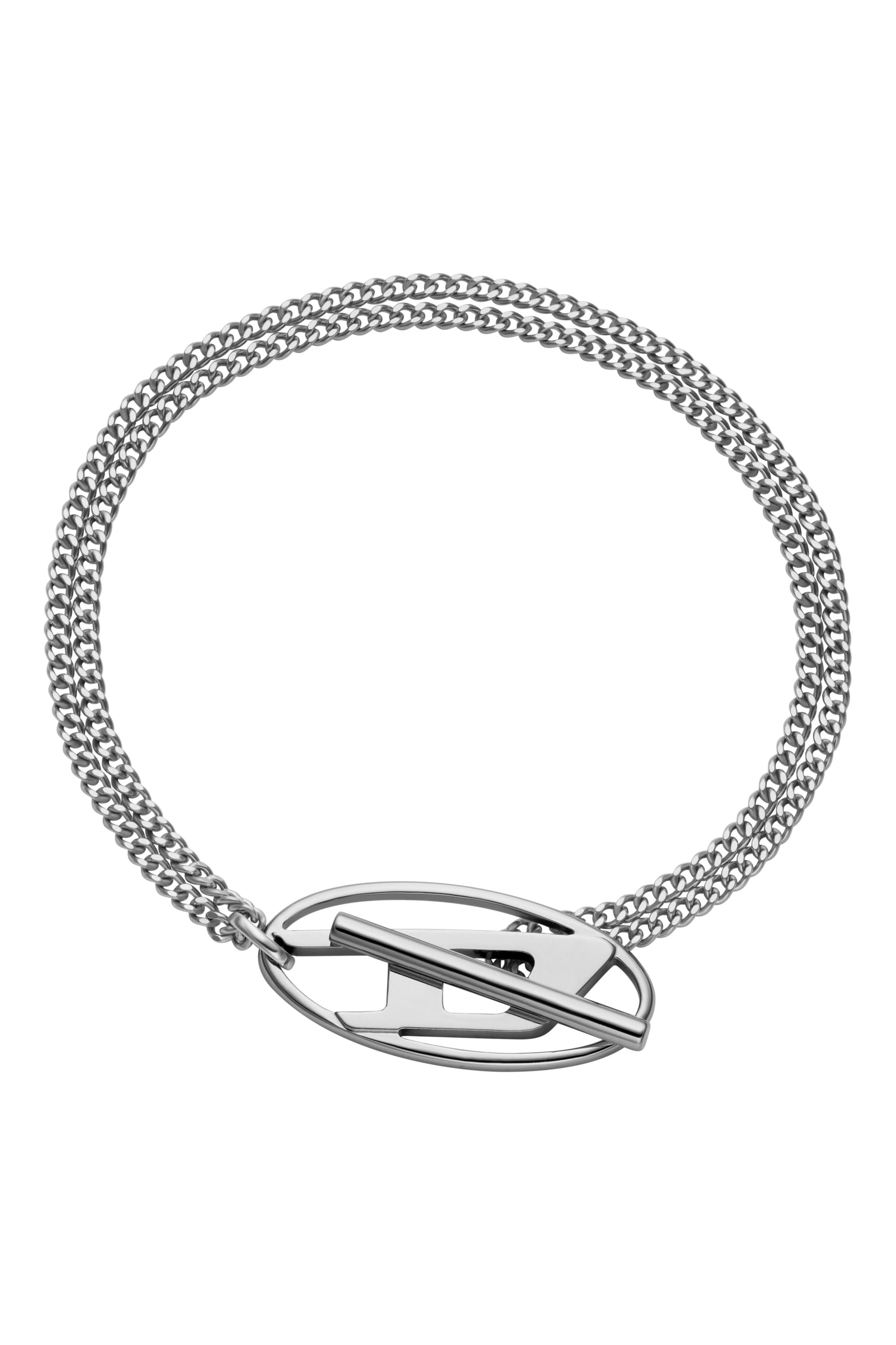 Diesel - Stainless Steel Chain Bracelet - Bracelets - Unisex - Silver