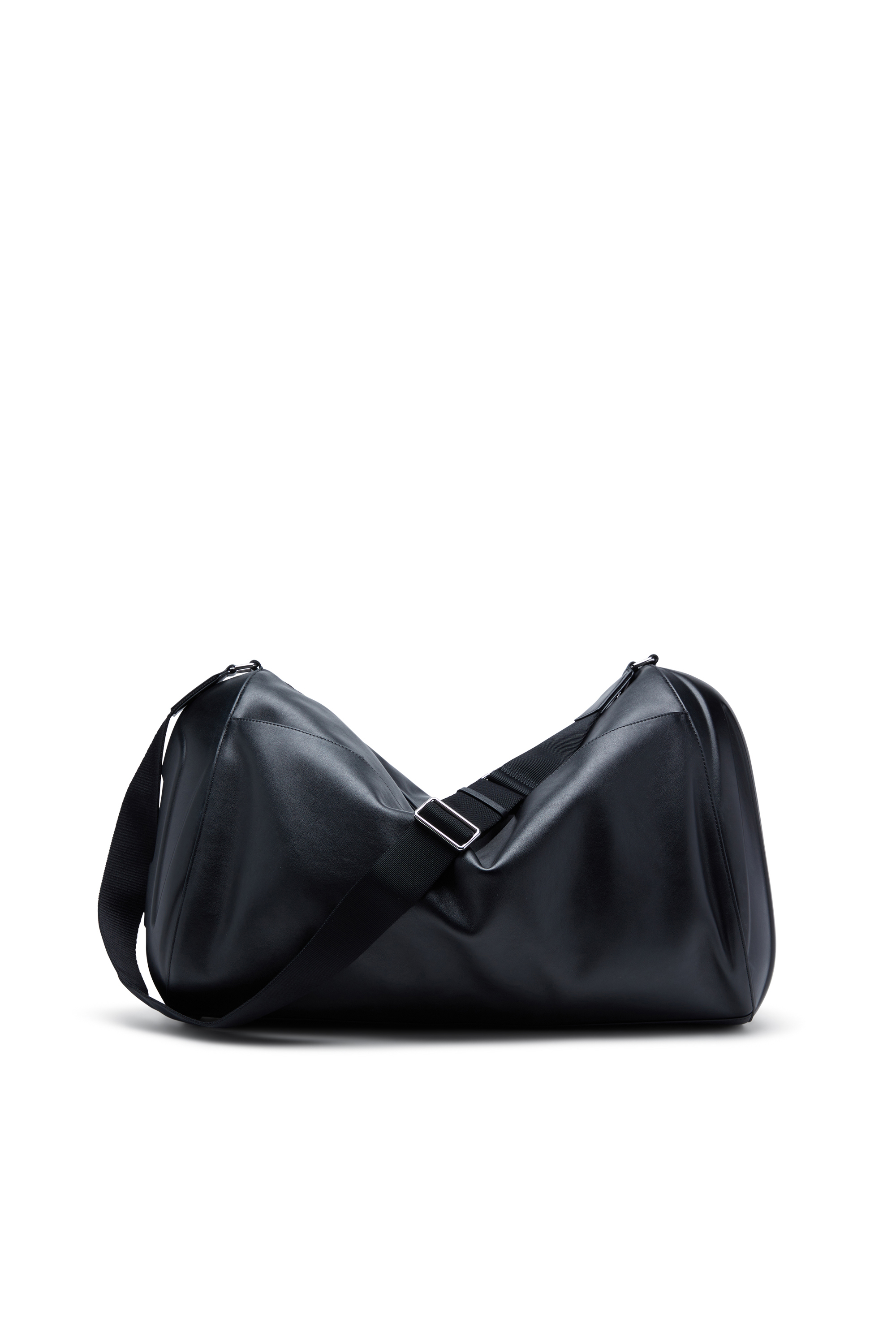 Diesel Unisex Black - Load-D-Duffle Bag With Hard-Shell Logo Sides - Travel Bags Uni