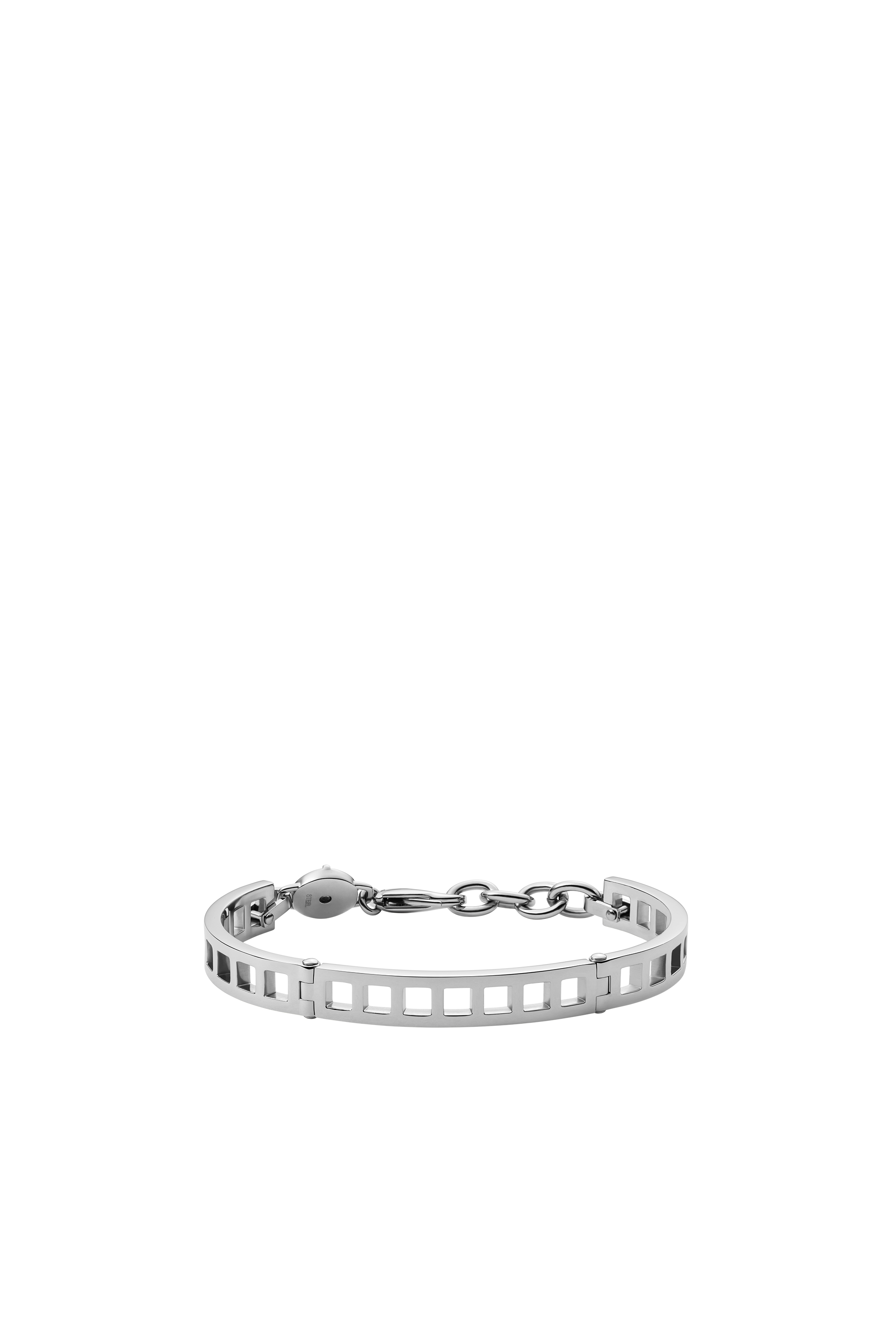 Diesel - Stainless steel bangle bracelet - Bracelets - Unisex - Silver