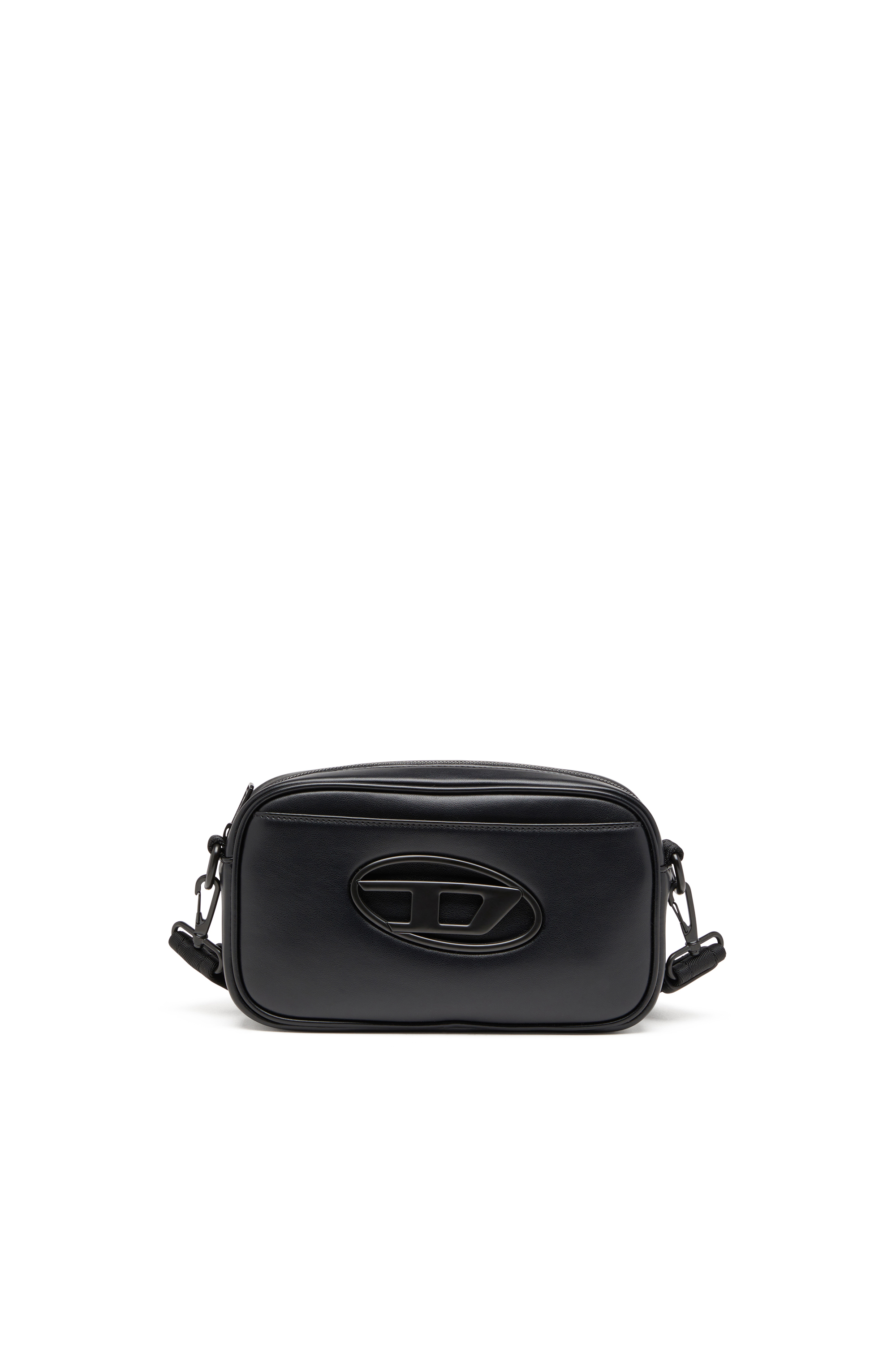 Diesel - Holi-D-Camera bag in neoprene and PU - Crossbody Bags - Man - Black