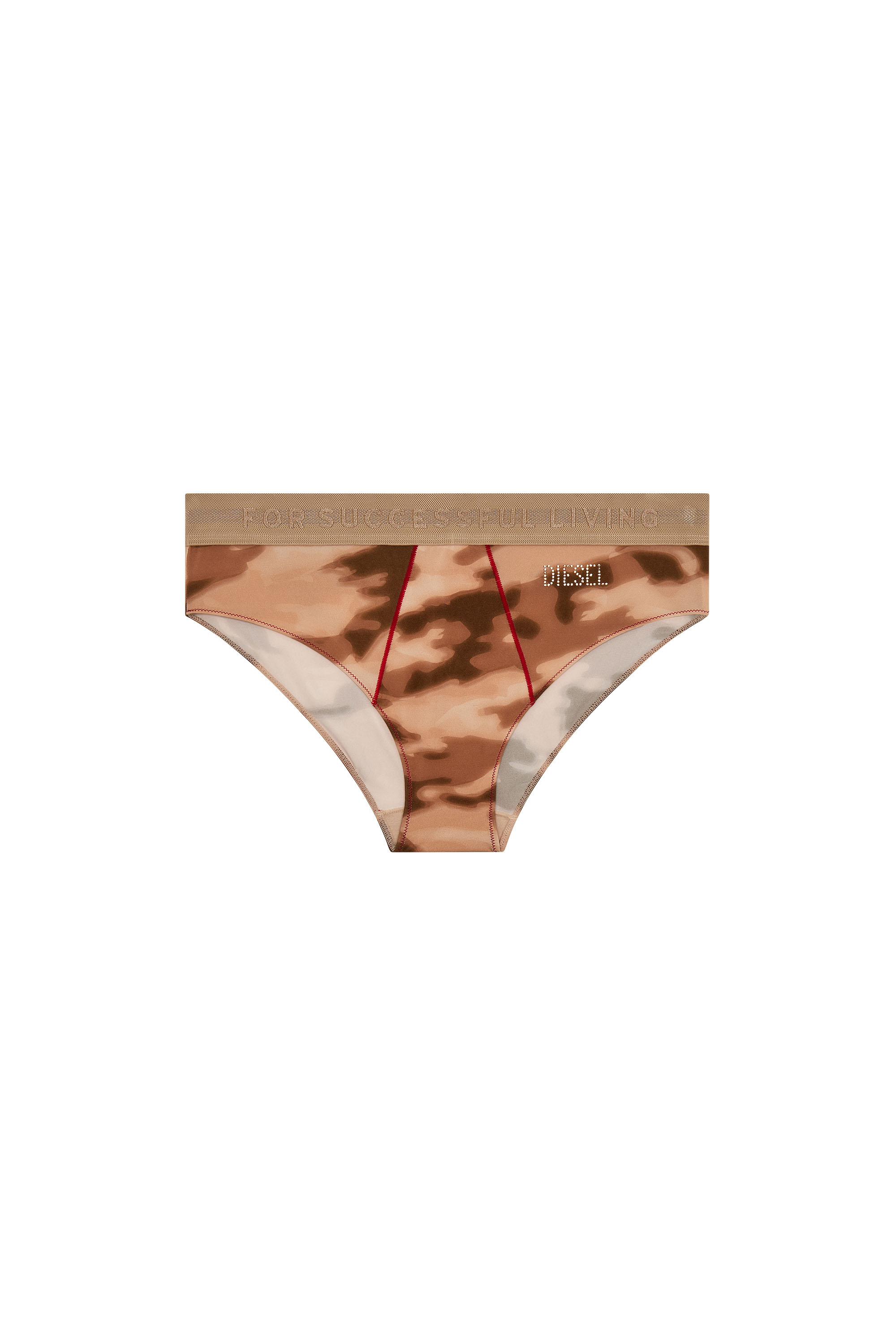 Diesel - Camo briefs with rhinestone logo - Panties - Woman - Pink