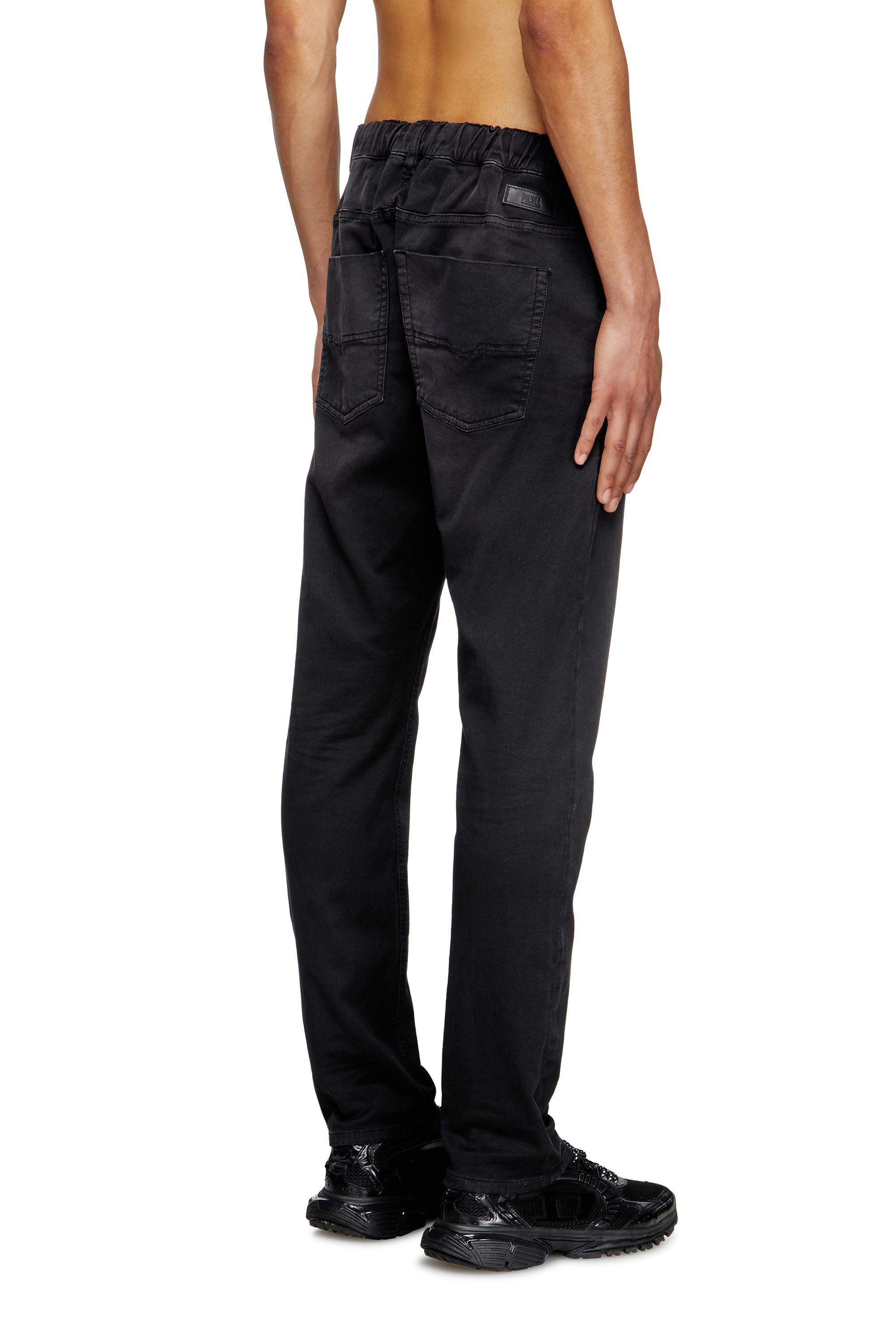 Diesel - Man's Regular 2032 D-Krooley Joggjeans® 0670M, Black/Dark grey - 4