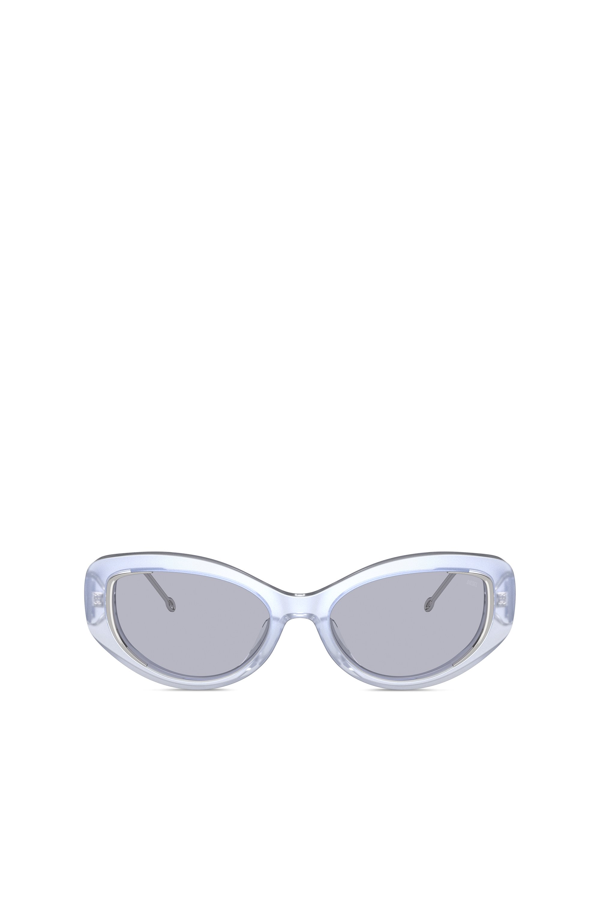 Shop Diesel Cat-eye Style Sunglasses In Grigio