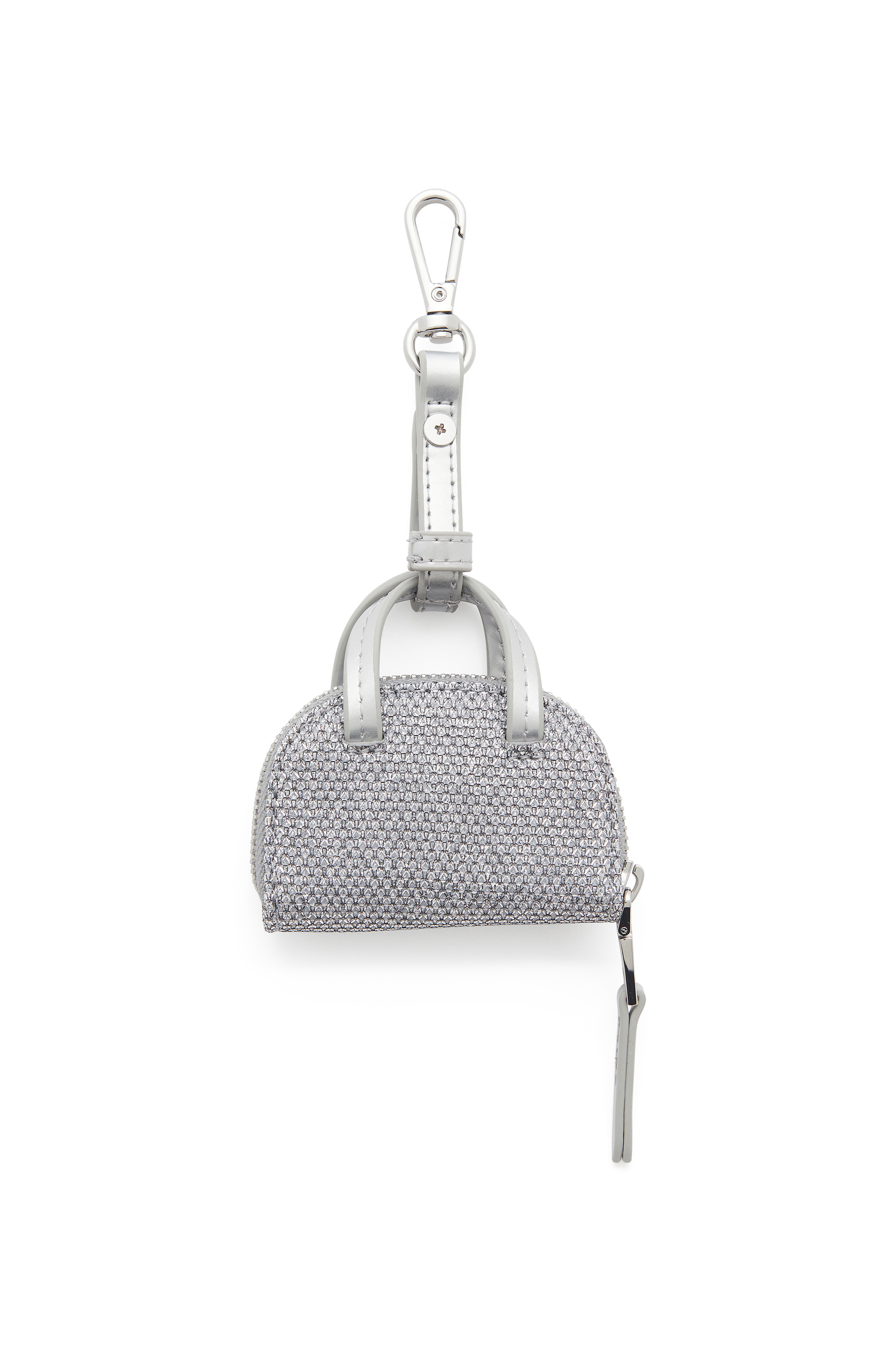 Diesel - 1DR DOME CHARMS, Woman's 1DR Dome - Charm in Lurex fabric in Silver - 2