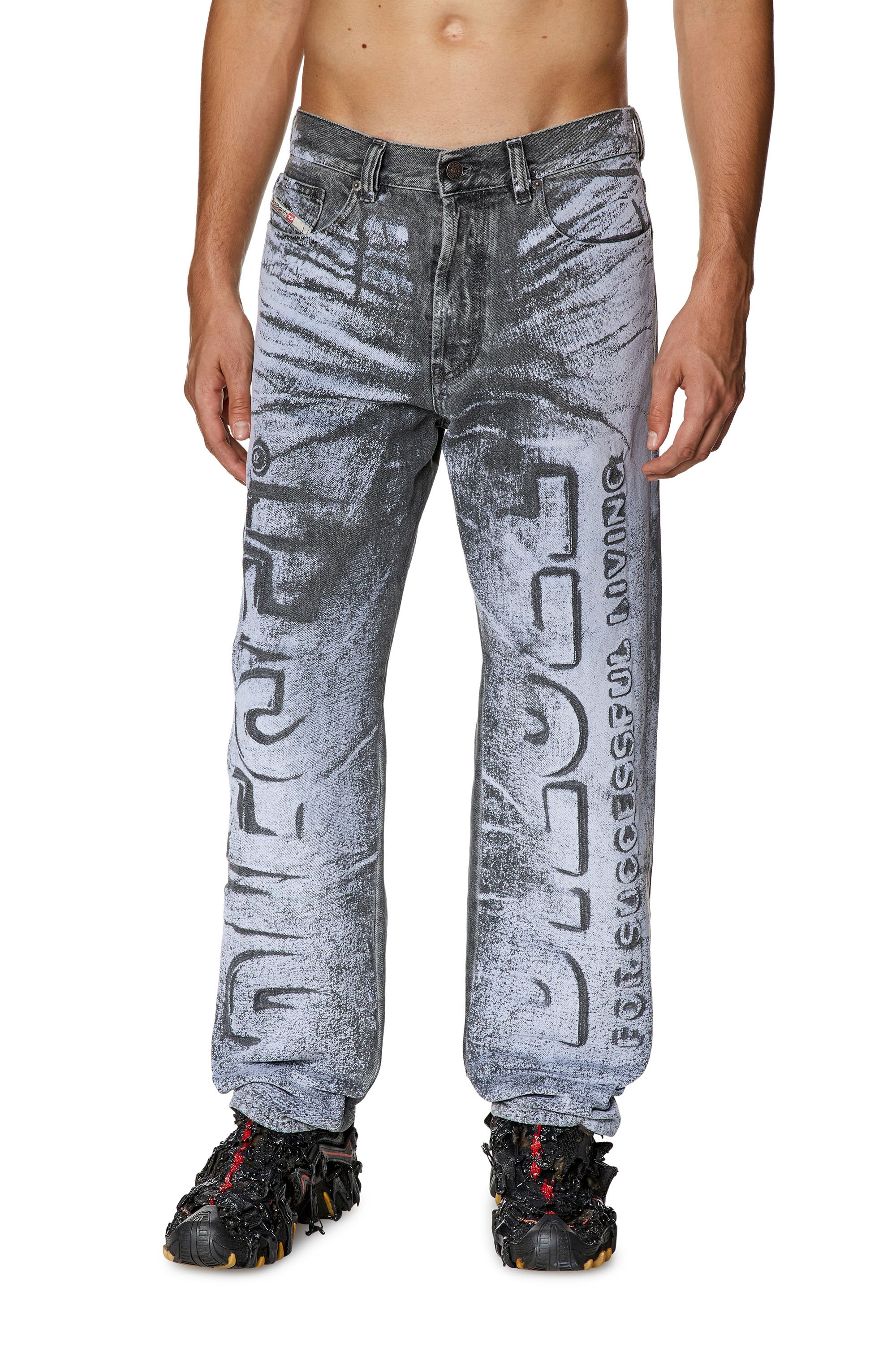 Diesel - Straight Jeans - 2010 D-Macs - Jeans - Man - Grey