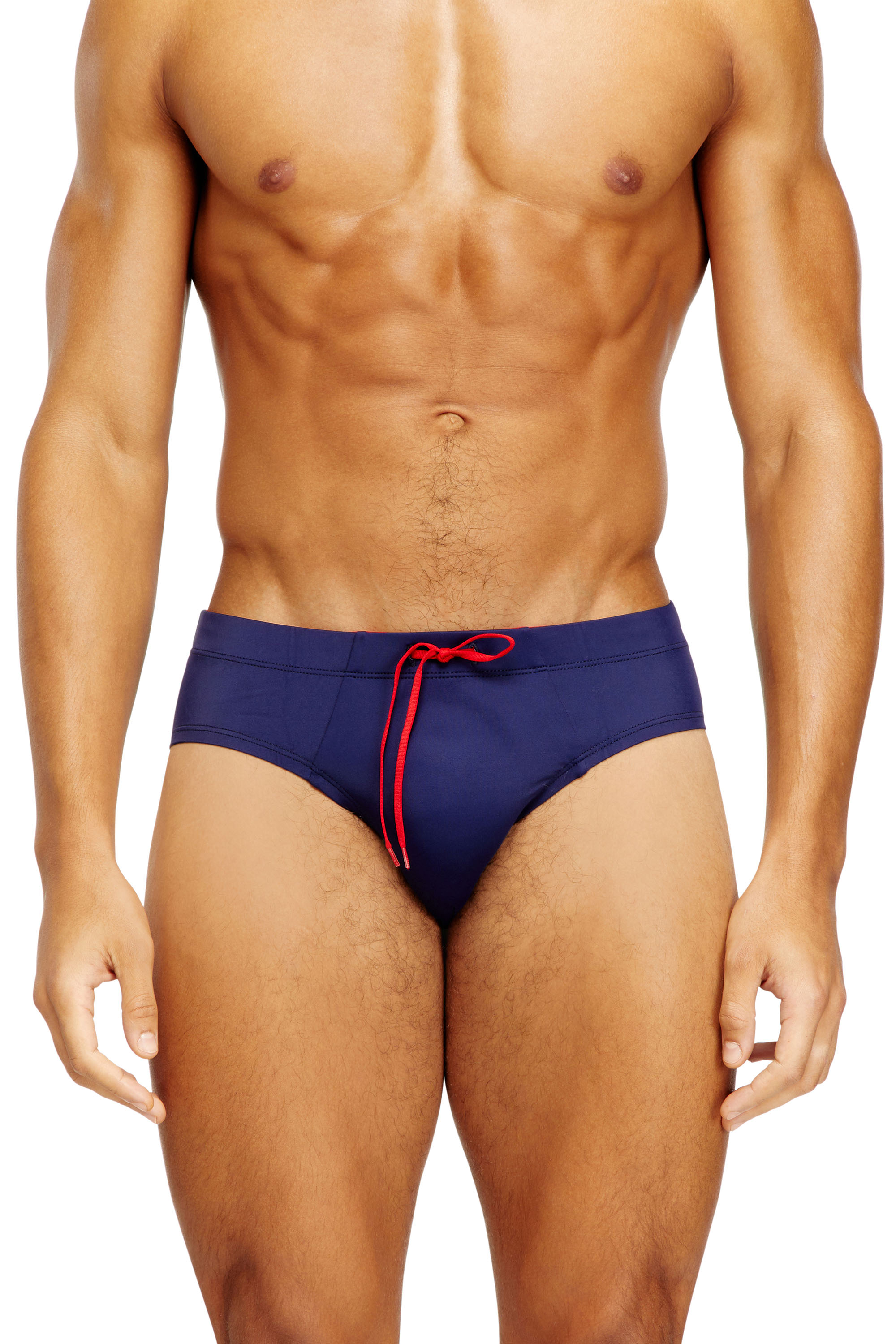 Diesel Men's Blue - Lycra Swimsuit With Back Logo - Swim Briefs - Man Xxl