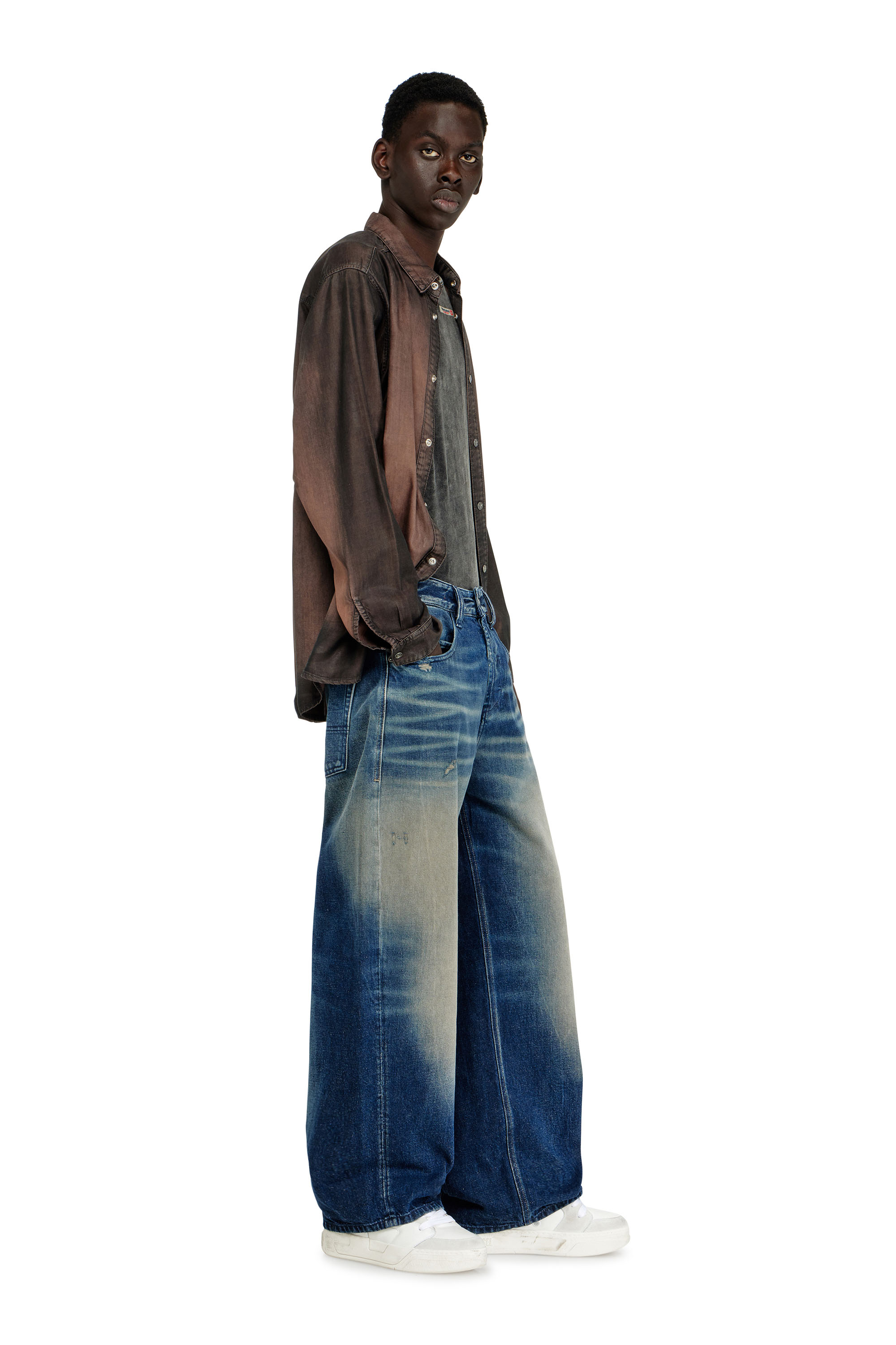 Diesel - Unisex's Relaxed Jeans 1997 D-Enim-M 007DQ, Dark Blue - 2
