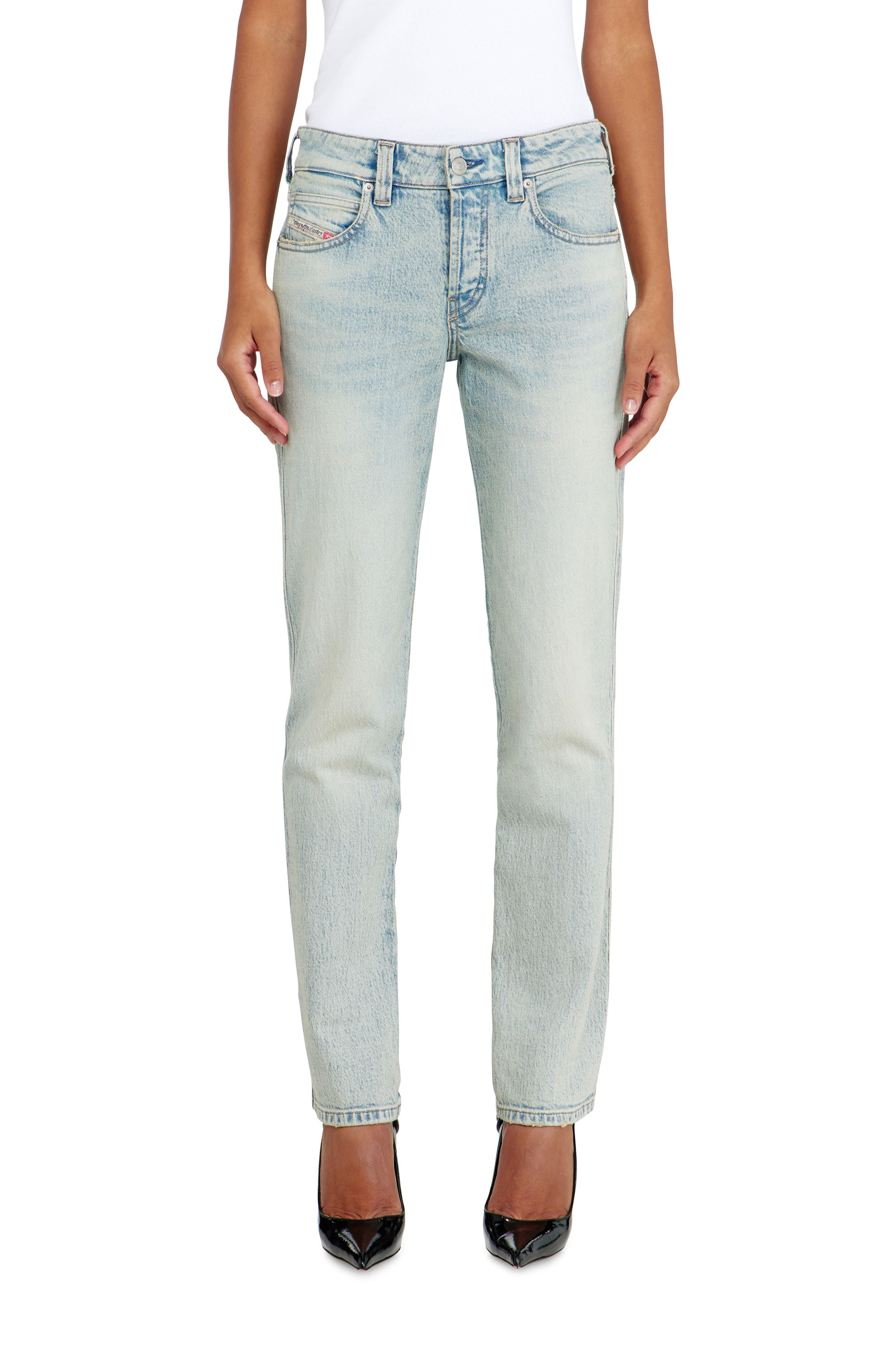 Diesel Naisten Sininen Slim Jeans Low Waist 1992 D-Jiann, Light Button Fly Koko 29