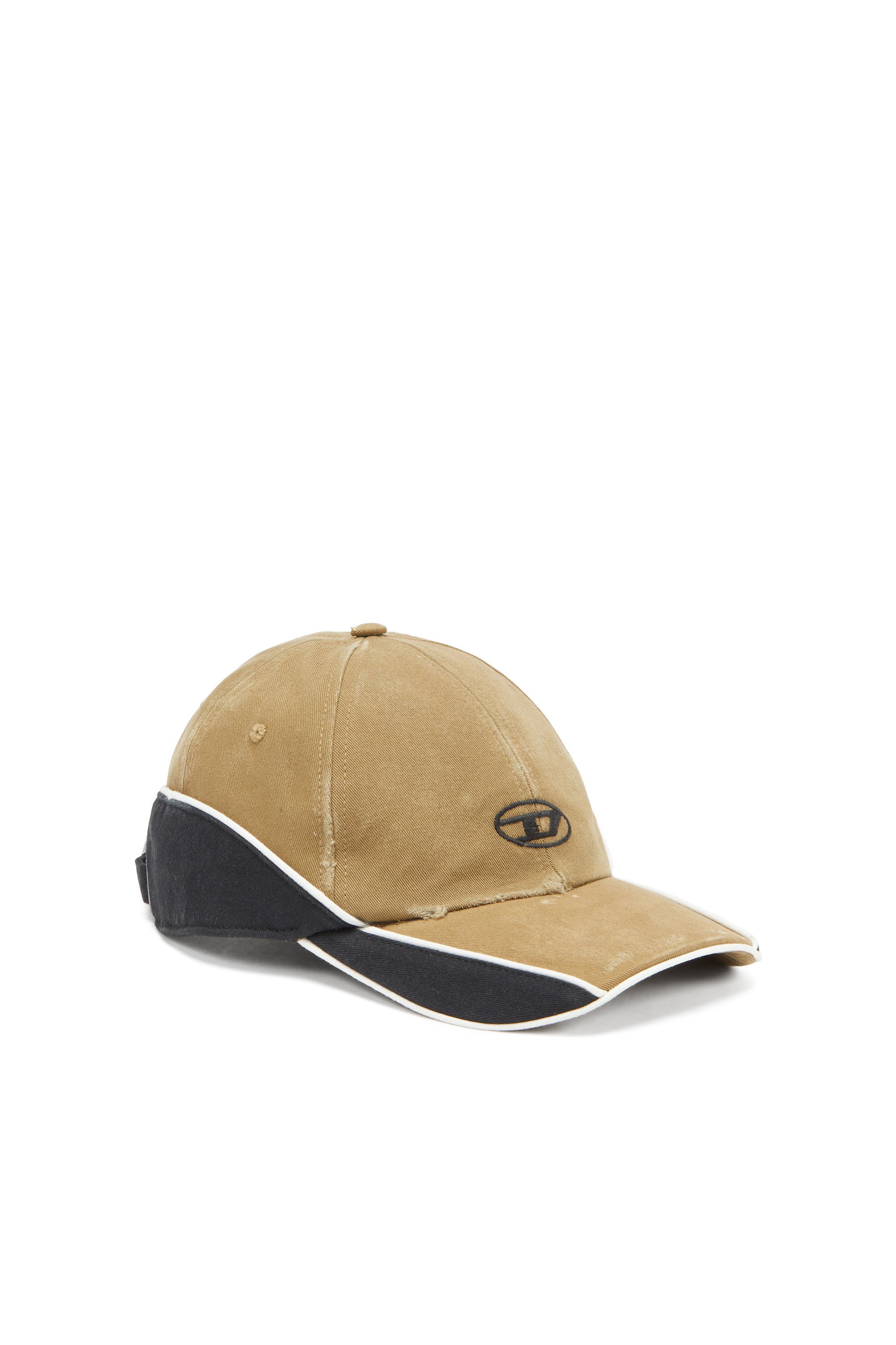 Diesel - Distressed colour-block baseball cap - Caps - Man - Brown