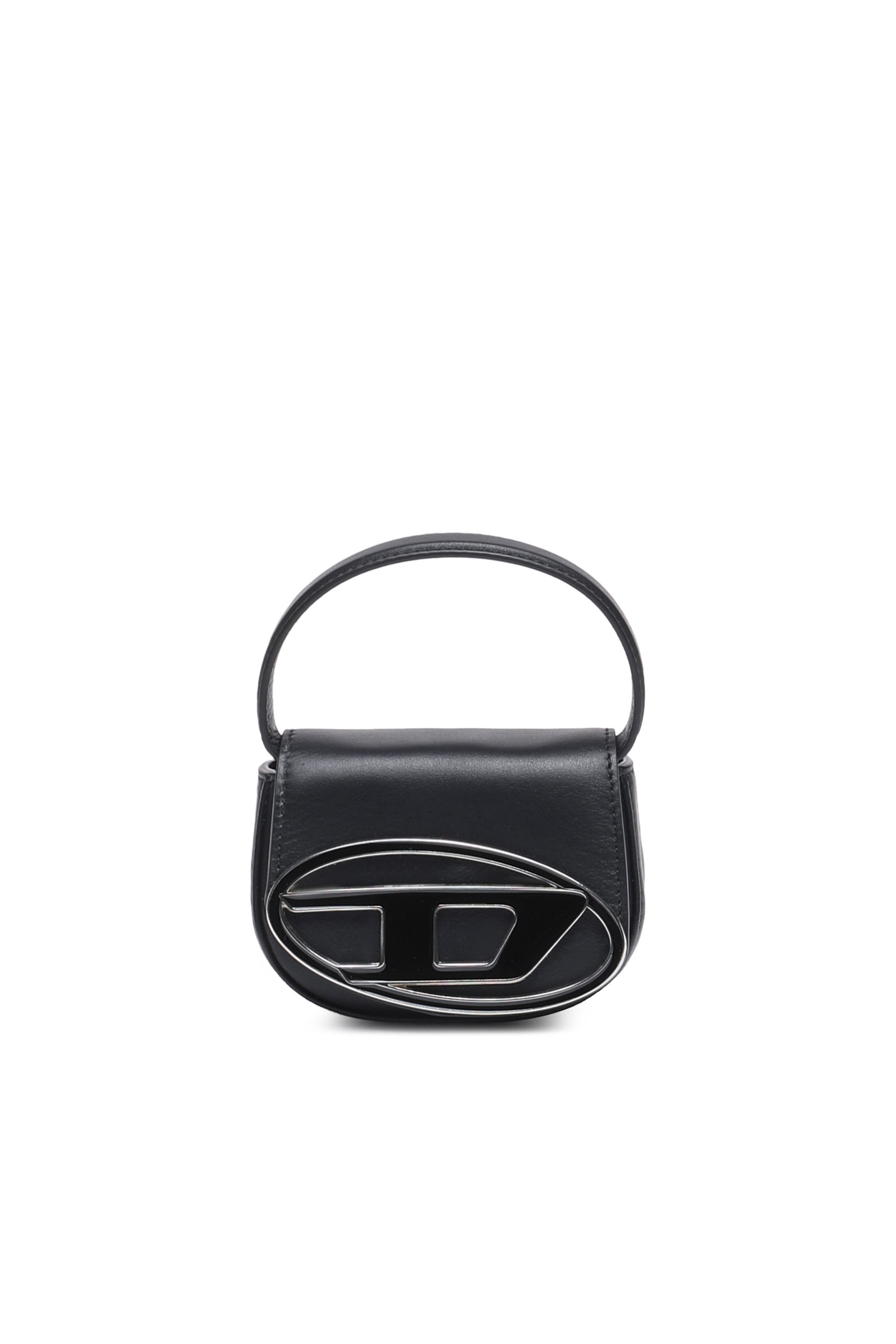 Diesel - 1DR XS - Iconic mini bag with D logo plaque - Handbags - Woman - Black