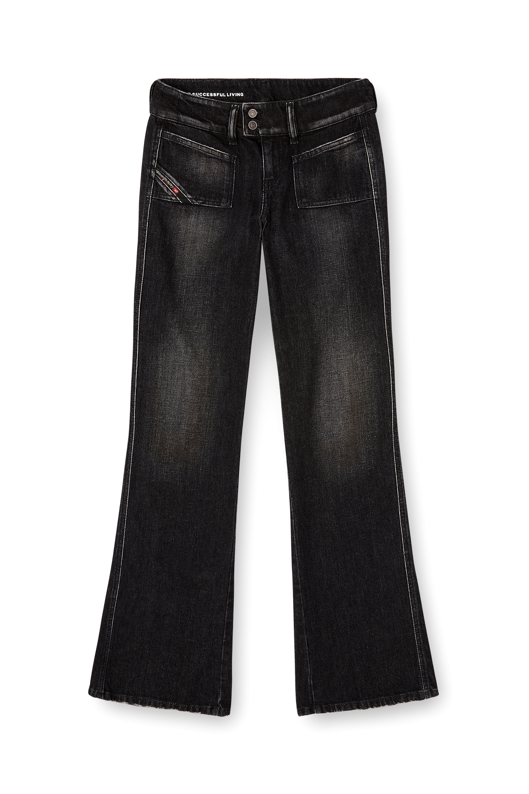 Diesel - Woman's Bootcut Jeans D-Hush 09N50, Black/Dark grey - 3
