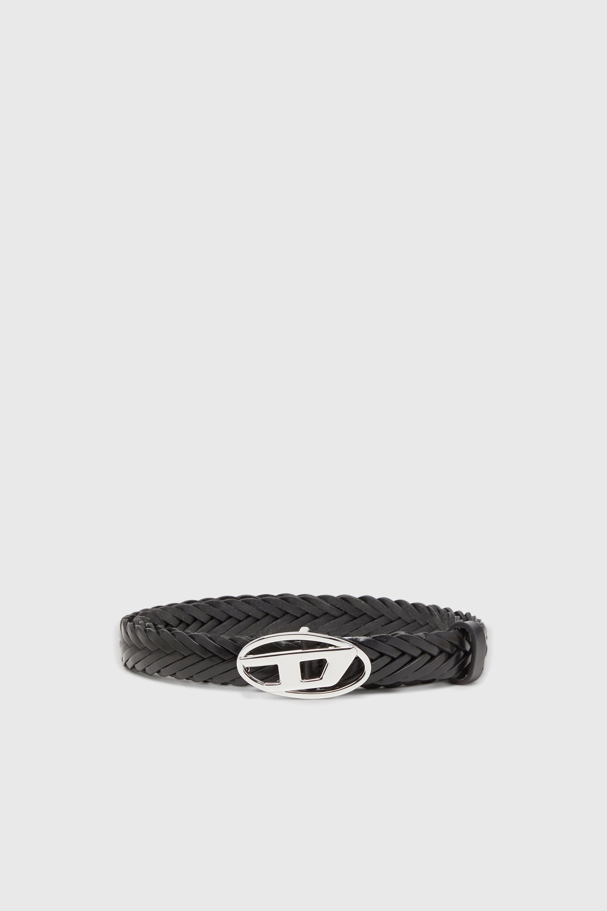 Diesel, 1.9 cm braided leather belt, Belts, Woman in Black