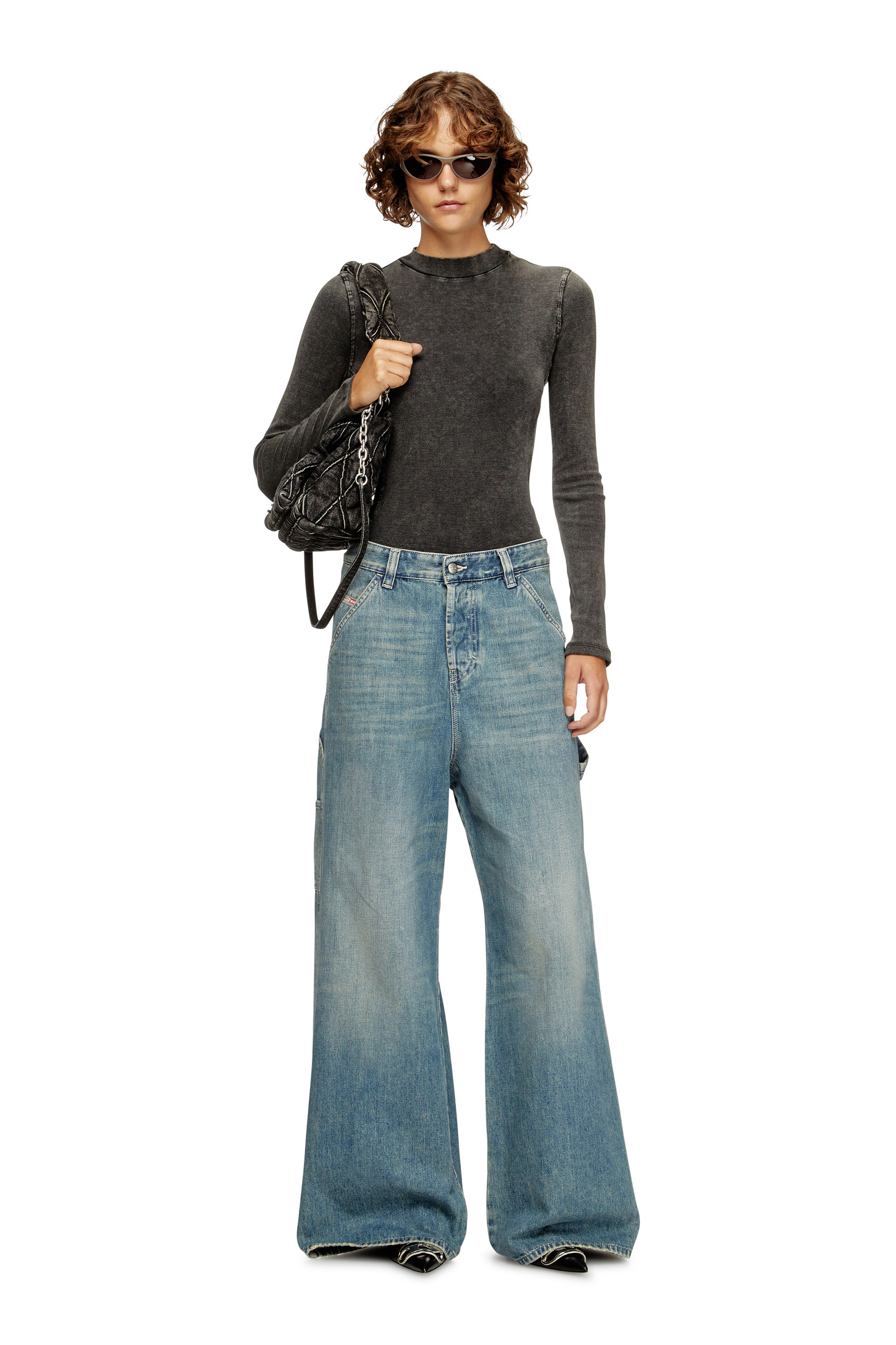 Diesel - Woman's Relaxed Jeans 1996 D-Sire 068SK, Light Blue - 2