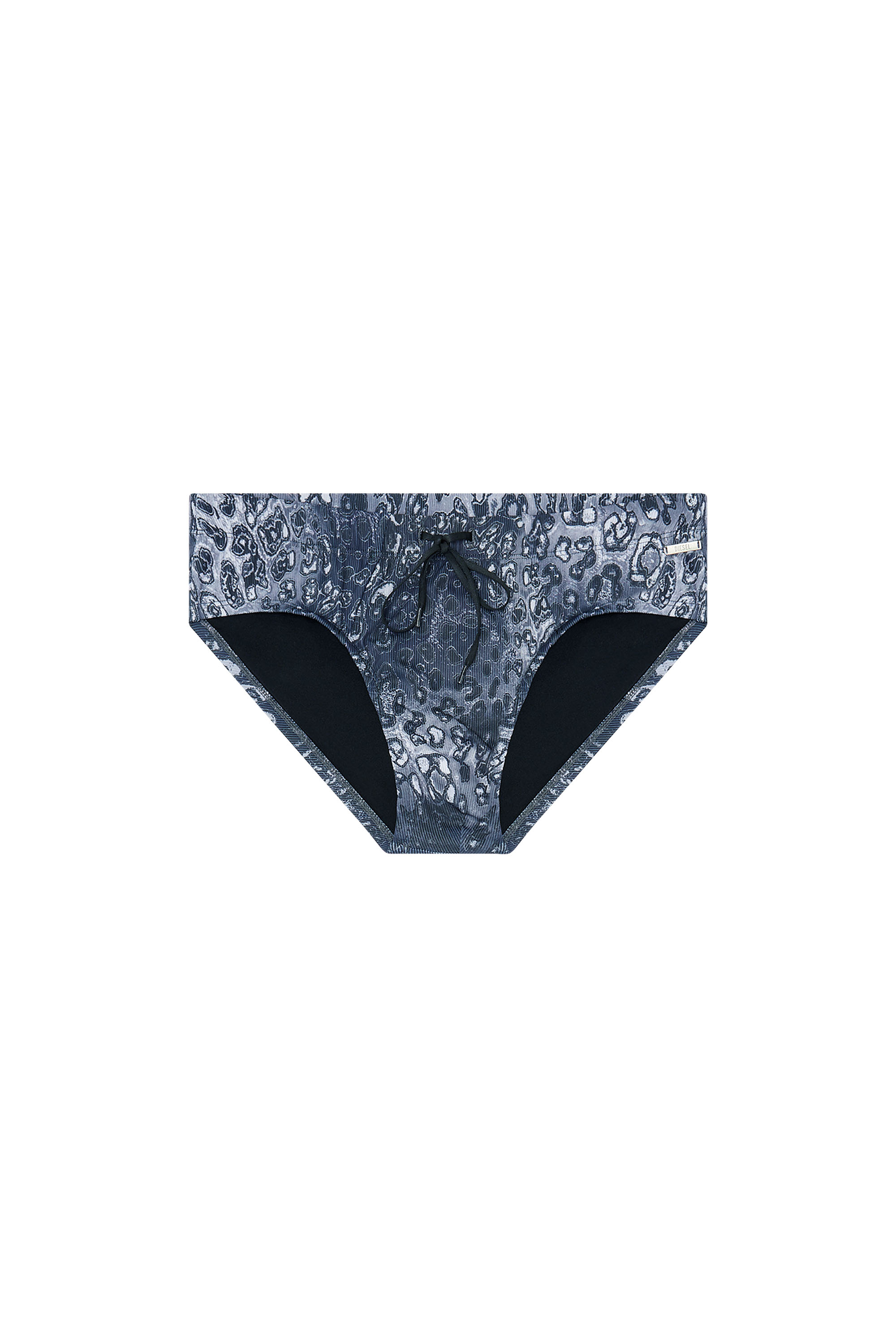 Diesel - ALFIE-UTLT, Man's Animal-print swimsuit in recycled tech fabric in Blue - 3