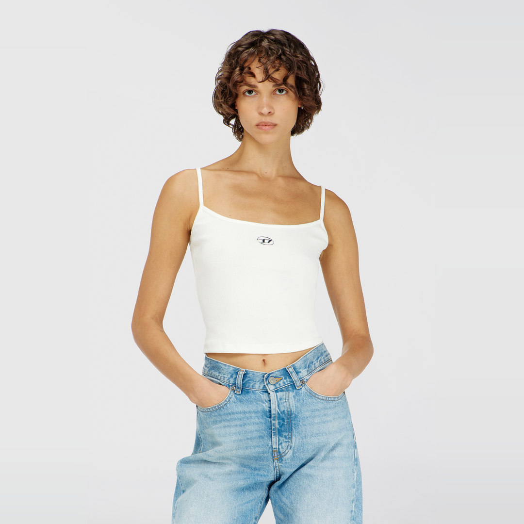 Diesel Women's White T-Hupy-Od Top - Woman Tops M - Image 3