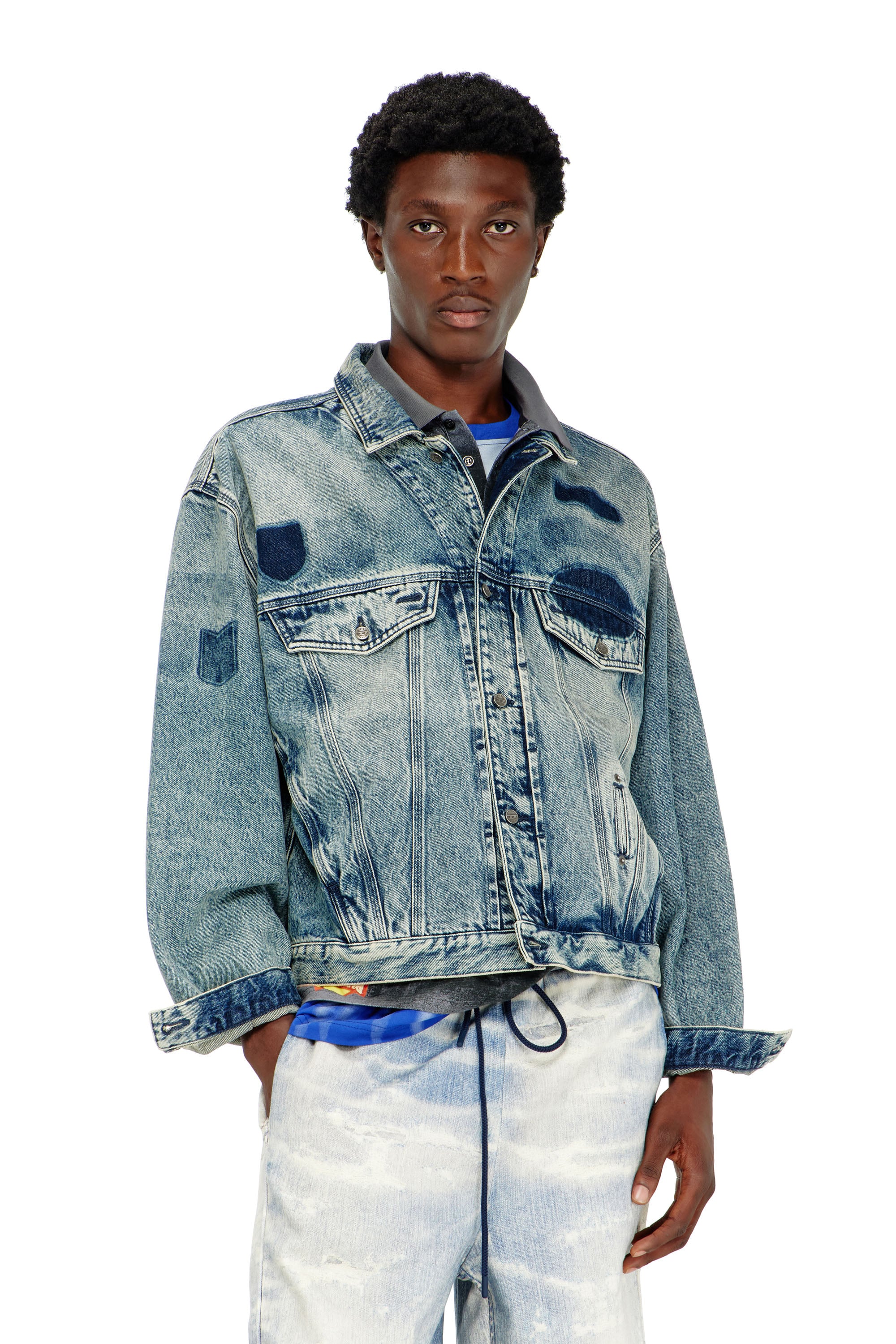Diesel Trucker-Jacke S Blau Denim