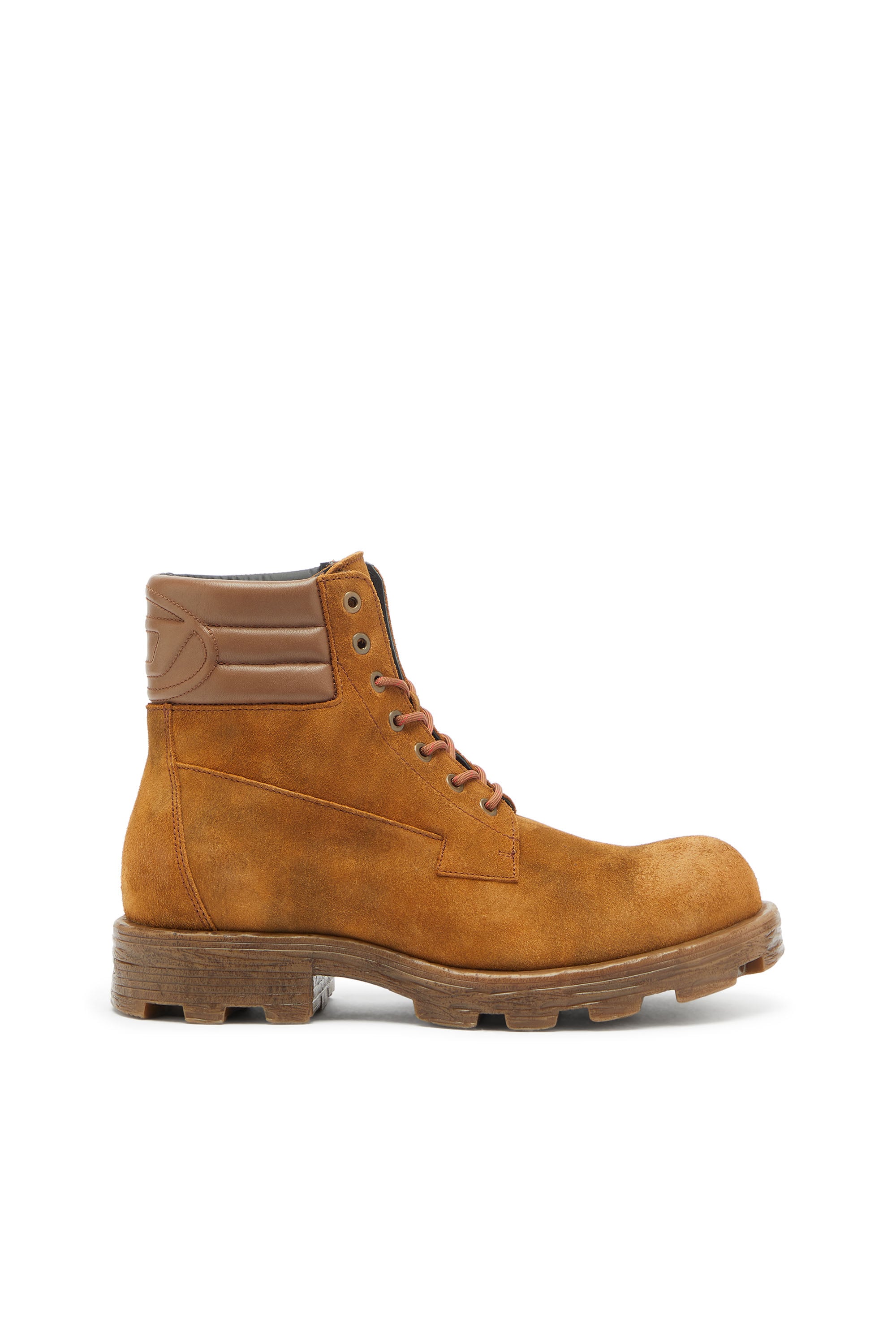 Diesel - D-Hammer - Combat boots in suede and leather - Boots - Man - Brown
